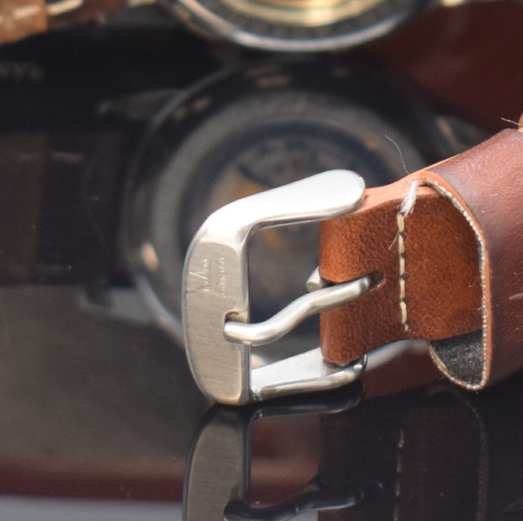 Detail b: ASKANIA Bremen Herrenarmbanduhr in Stahl, Deutschland verk. lt. beil. Garantie 12/2016, Automatik, beids. vergl. Geh., Boden verschr., orig. ...