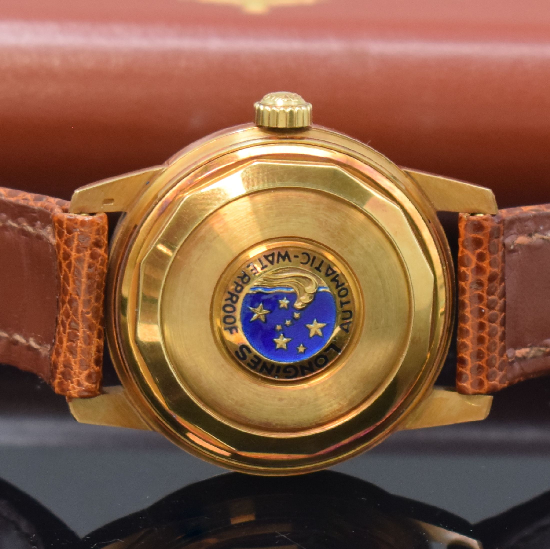 Detail f: LONGINES nahezu neuwertige Herrenarmbanduhr Conquest Calendar in GG 750/000 Referenz 9005 23 mit original Etui und Papieren, Automatik, Schweiz um ...