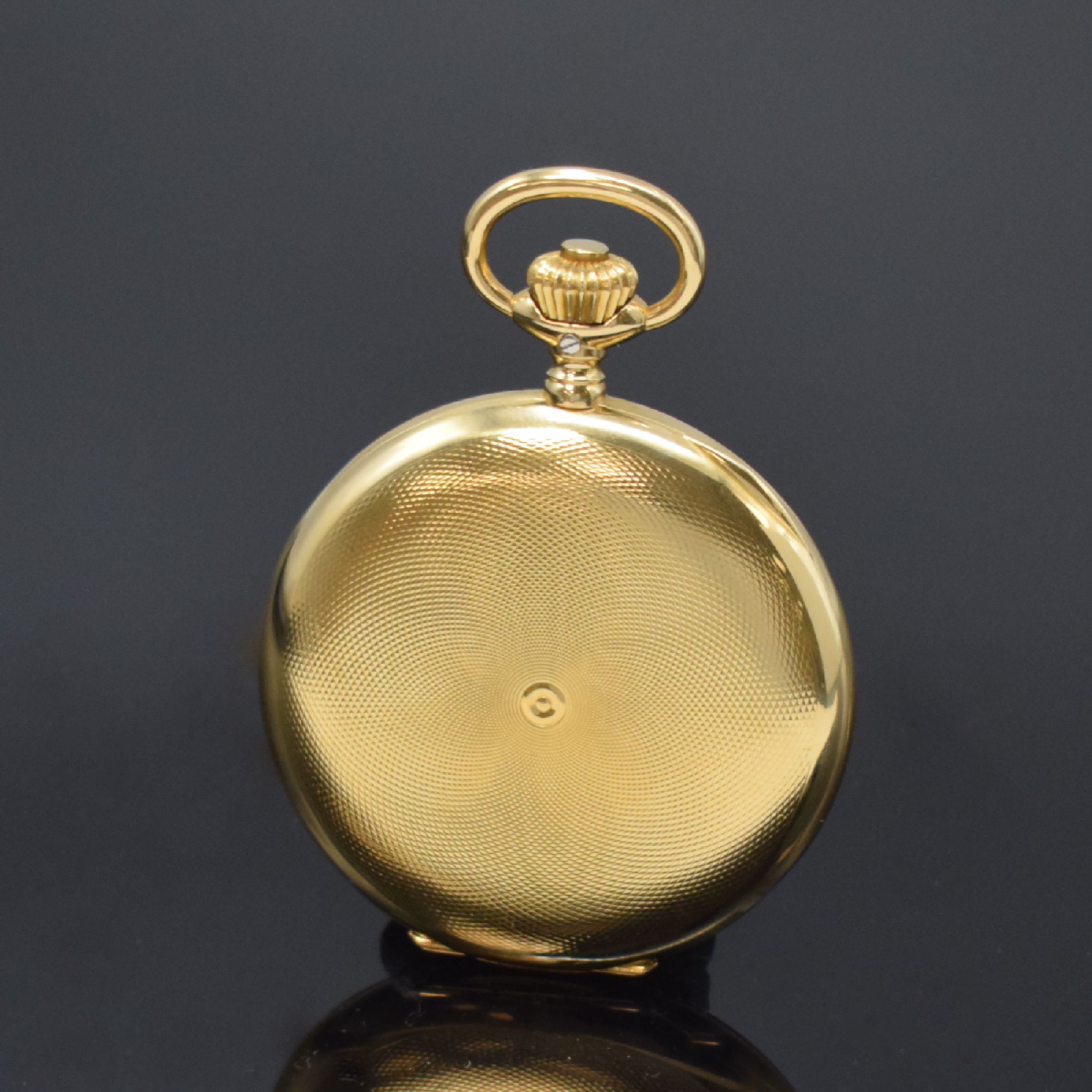 Detail c: IWC / FRANCISCO J. FRECCERO MONTEVIDEO Savonette Herrentaschenuhr in GG 750/000 Kaliber 66, Schweiz um 1920, guill. 3 Deckel Goldgeh., Sprungdeckel ...