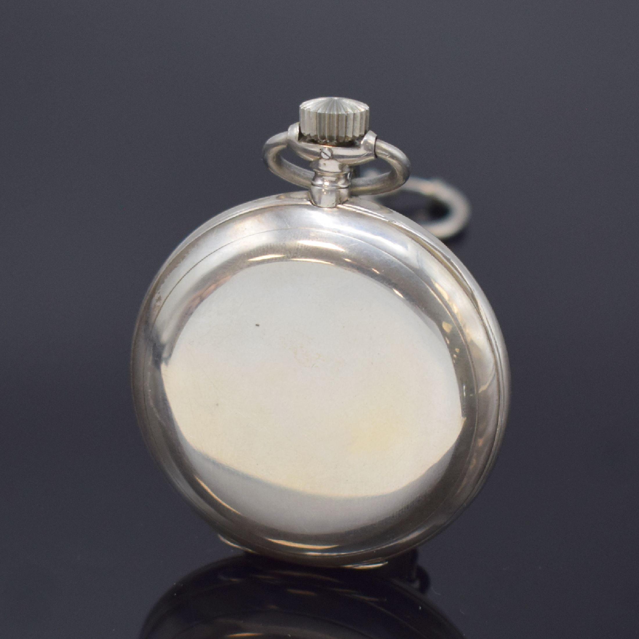 Detail a: Frühes IWC Taschenuhrwerk Kaliber 53 alt, Schweiz um 1890, Werknr. 50868, glattes, neutr. 875er Silbergeh., mattverg. 2/3 Platinenw., verschr. ...