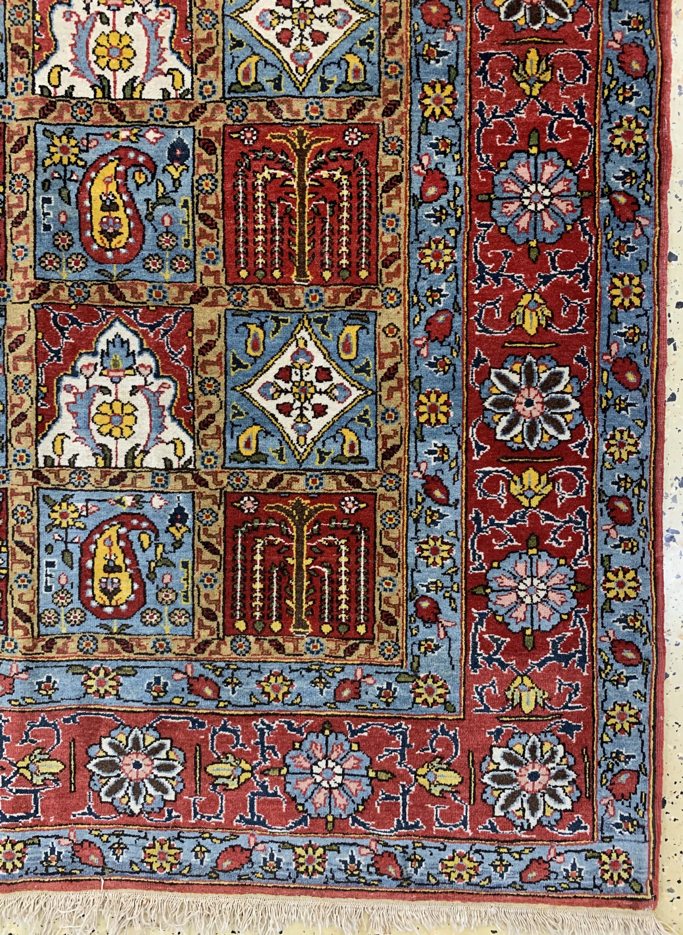 Detail a: Ghom Kork, Persien, ca. 60 Jahre, Korkwolle, ca. 211 x 139 cm, EHZ: 2