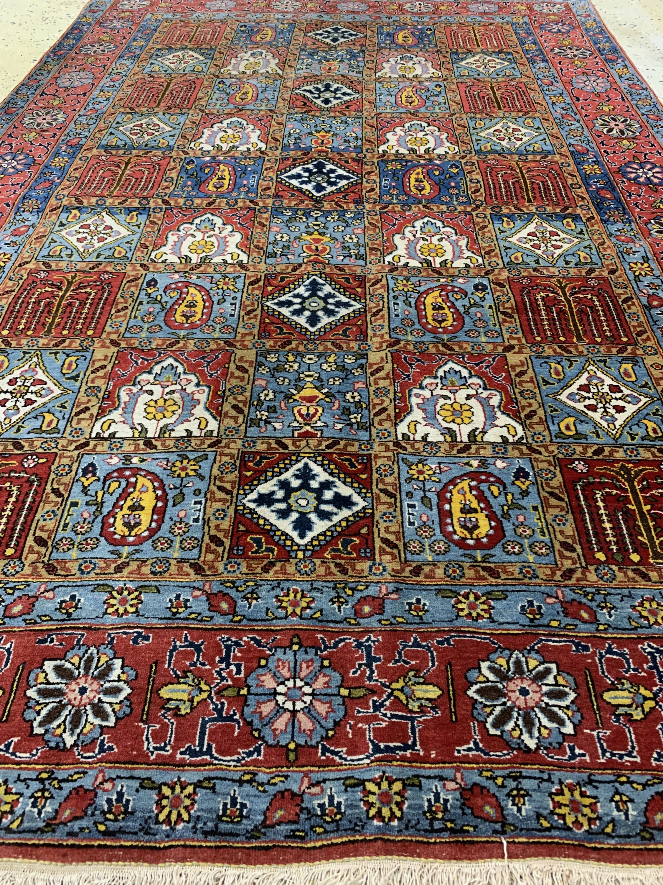 Detail c: Ghom Kork, Persien, ca. 60 Jahre, Korkwolle, ca. 211 x 139 cm, EHZ: 2