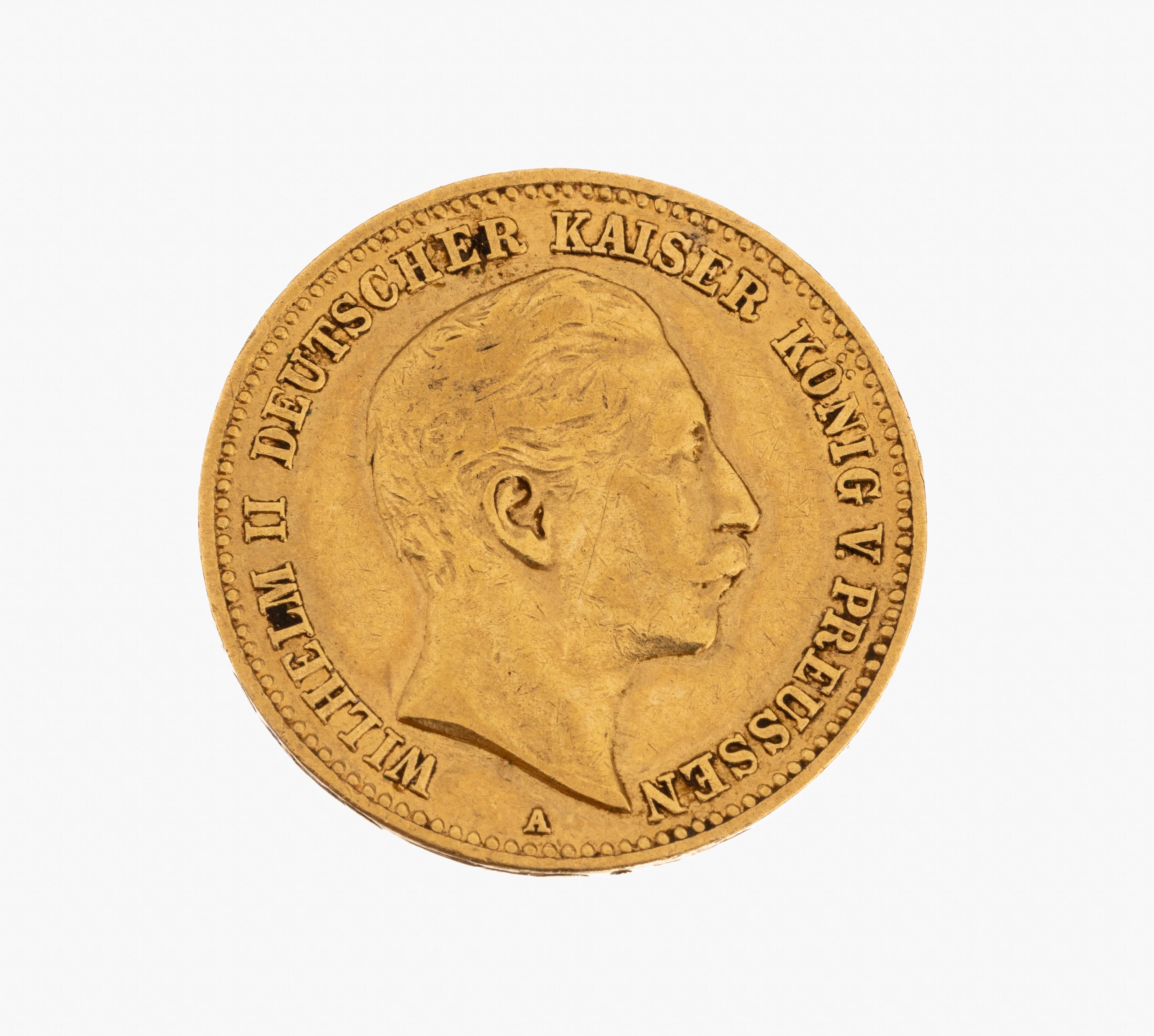 Goldmünze 10 Mark, Deutsches Reich 1898, Wilhelm II Deutscher Kaiser König von Preussen