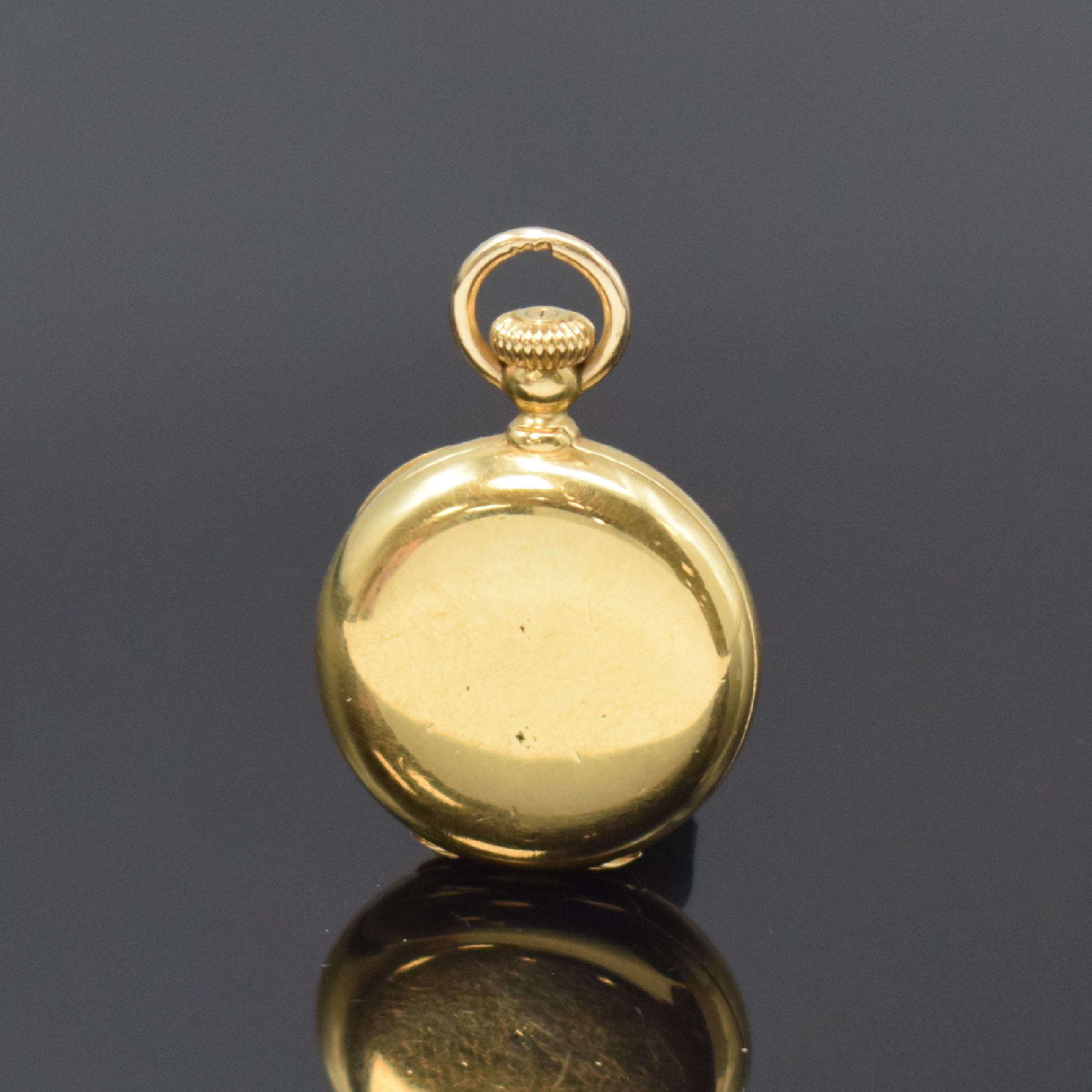 Detail b: TIFFANY & CO seltene kleine Damensavonette in GG 750/000, Schweiz für den US Markt um 1870, glattes 3 Deckel-Goldgeh., Geh.- u. Werknummer 30461, ...