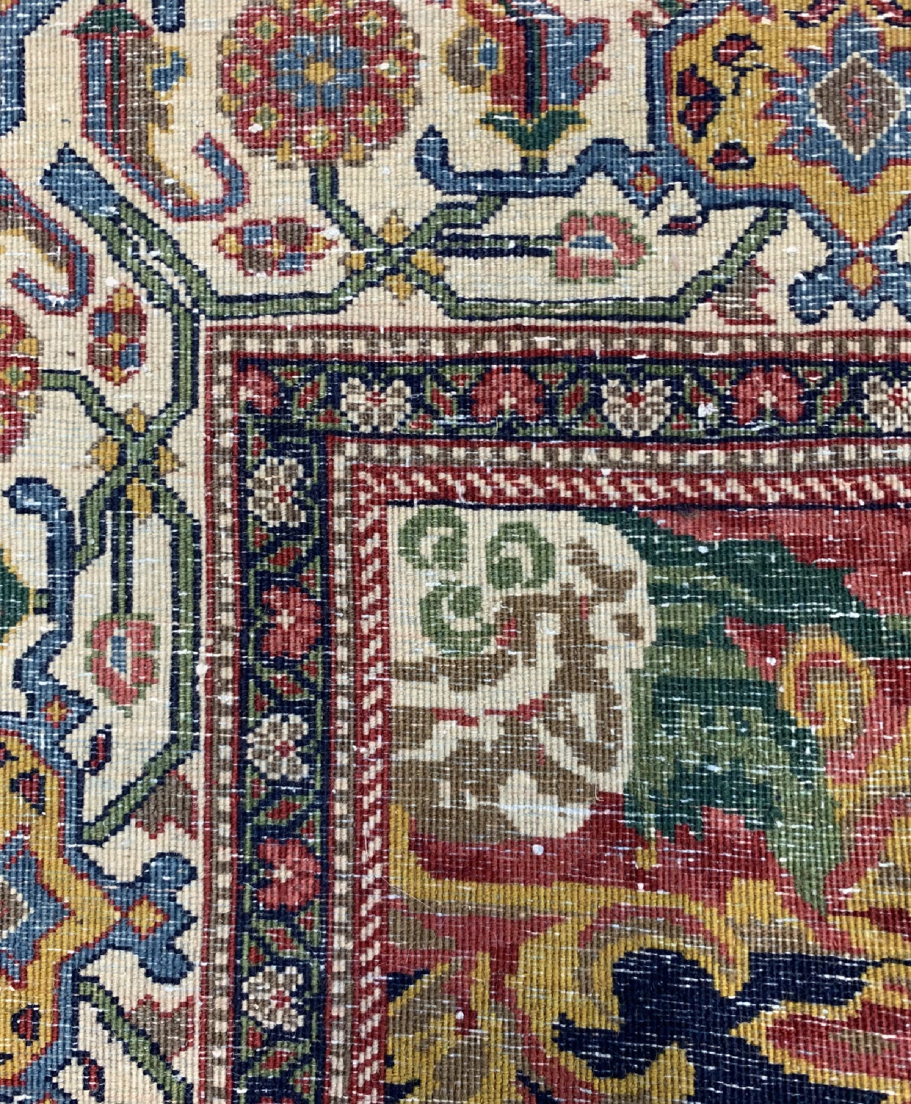 Detail g: Täbriz"Petag"alt, Persien, um 1930/1940, Wolle auf Baumwolle, ca. 442 x 272 cm, gereinigt, EHZ: 2