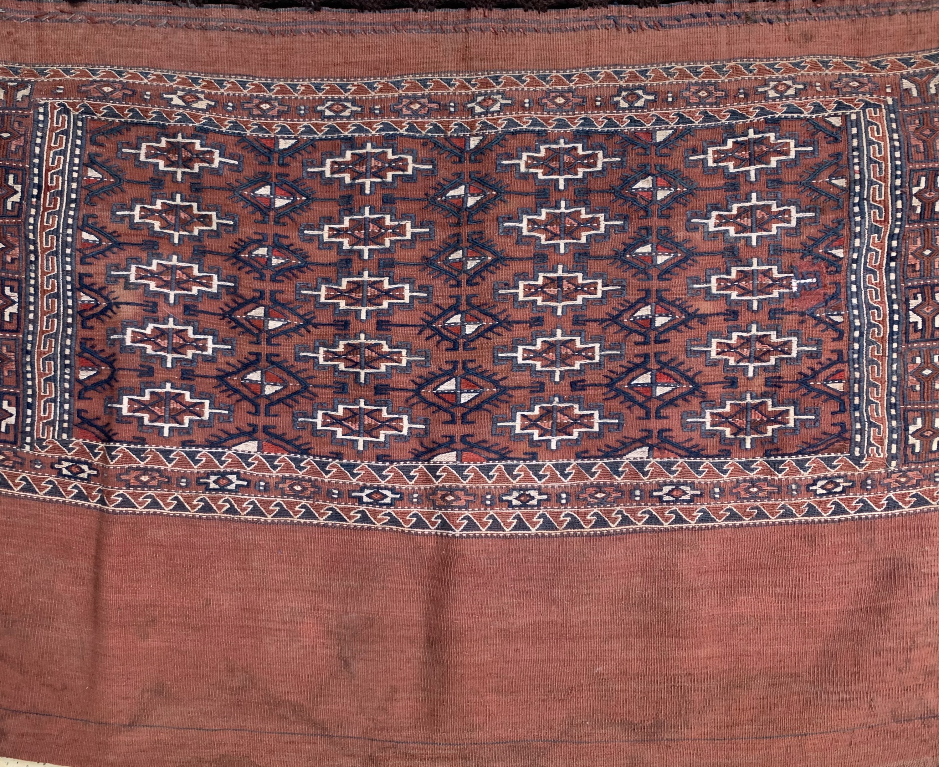 Detail b: 4 Lots Djowal, Turkmenistan, um 1950/1960, Wolle auf Wolle, ca. 120 x 80 cm, EHZ: 3