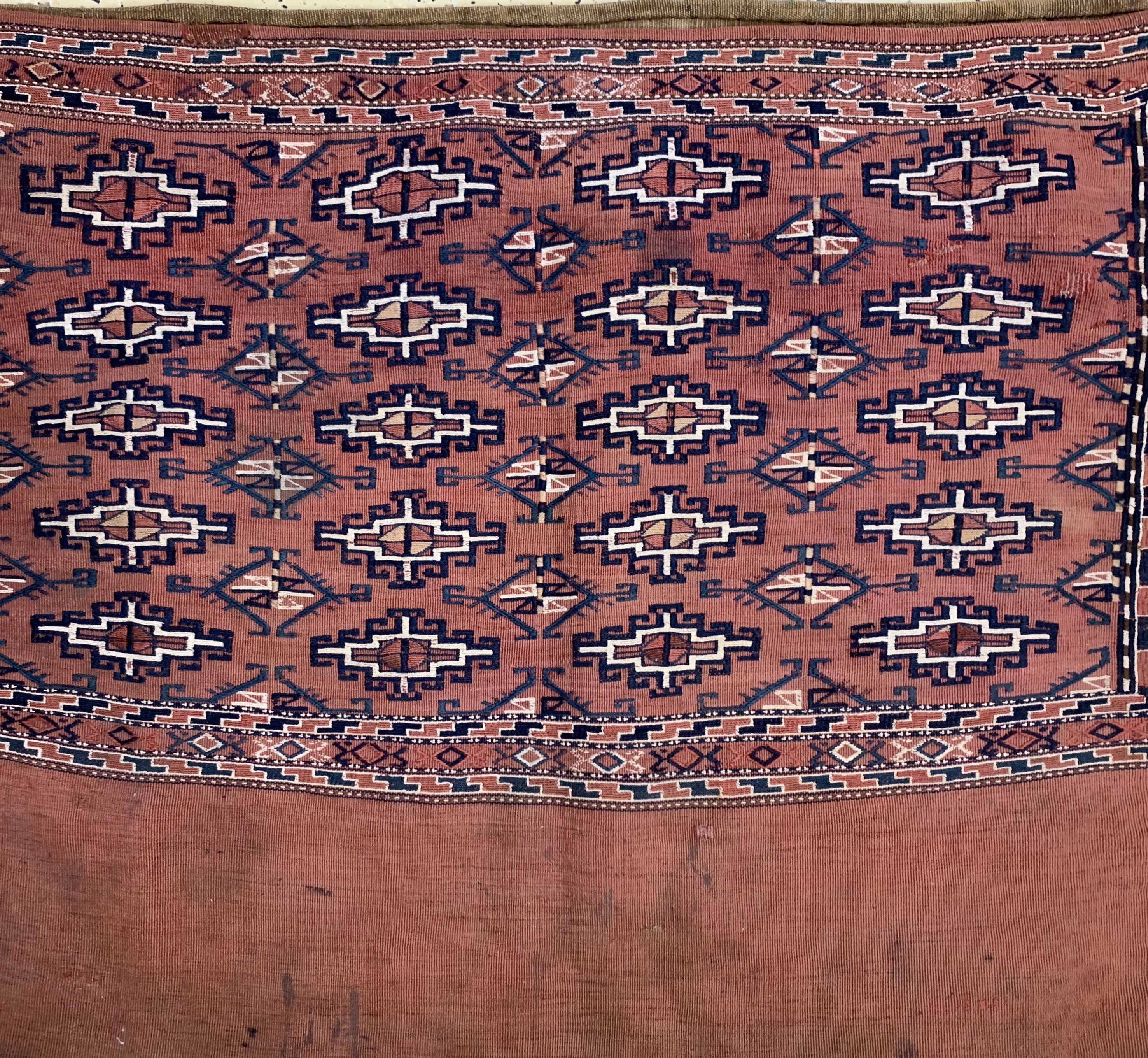 Detail c: 4 Lots Djowal, Turkmenistan, um 1950/1960, Wolle auf Wolle, ca. 120 x 80 cm, EHZ: 3