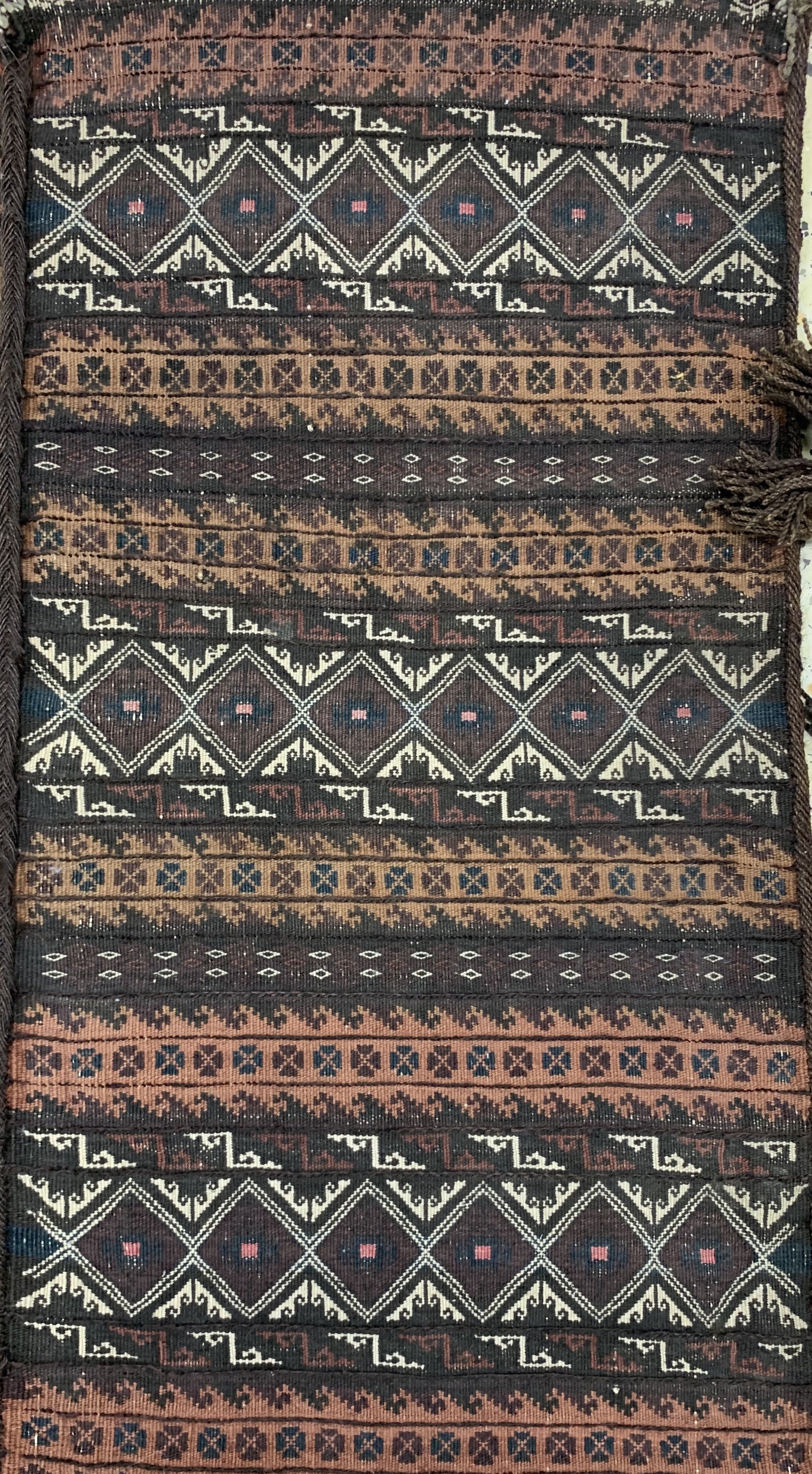 Detail d: 5 Lots Taschen, Persien, um 1950/1960, Wolle auf Wolle, ca. 100 x 60 cm, EHZ: 3
