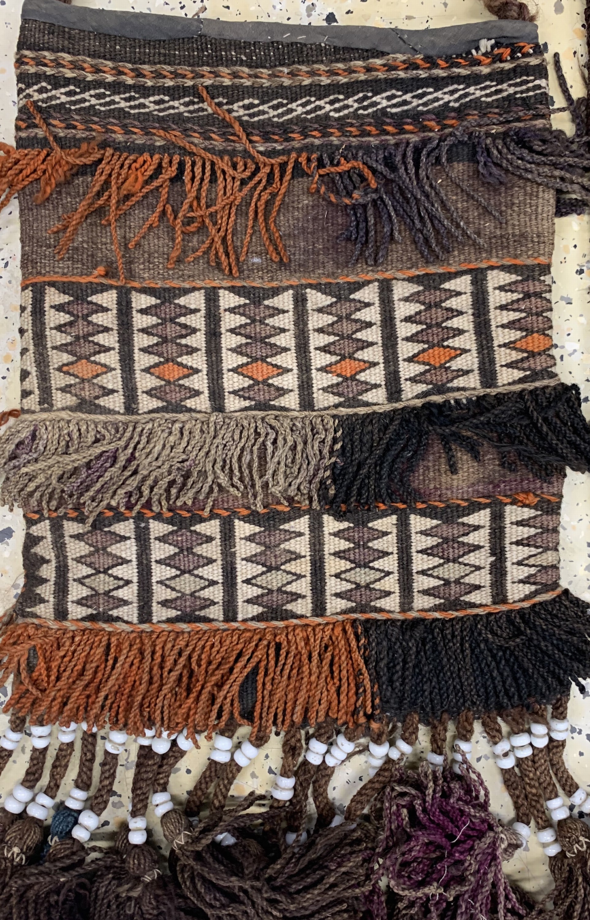 Detail e: 5 Lots Taschen, Persien, um 1950/1960, Wolle auf Wolle, ca. 100 x 60 cm, EHZ: 3