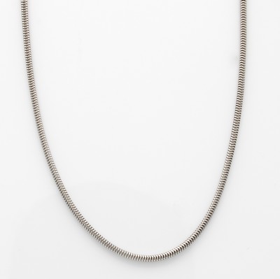 Image 26723338 - Schlangenkette, WG 585/000, Karabinerschl., L. 45 cm, D. 1.4 mm