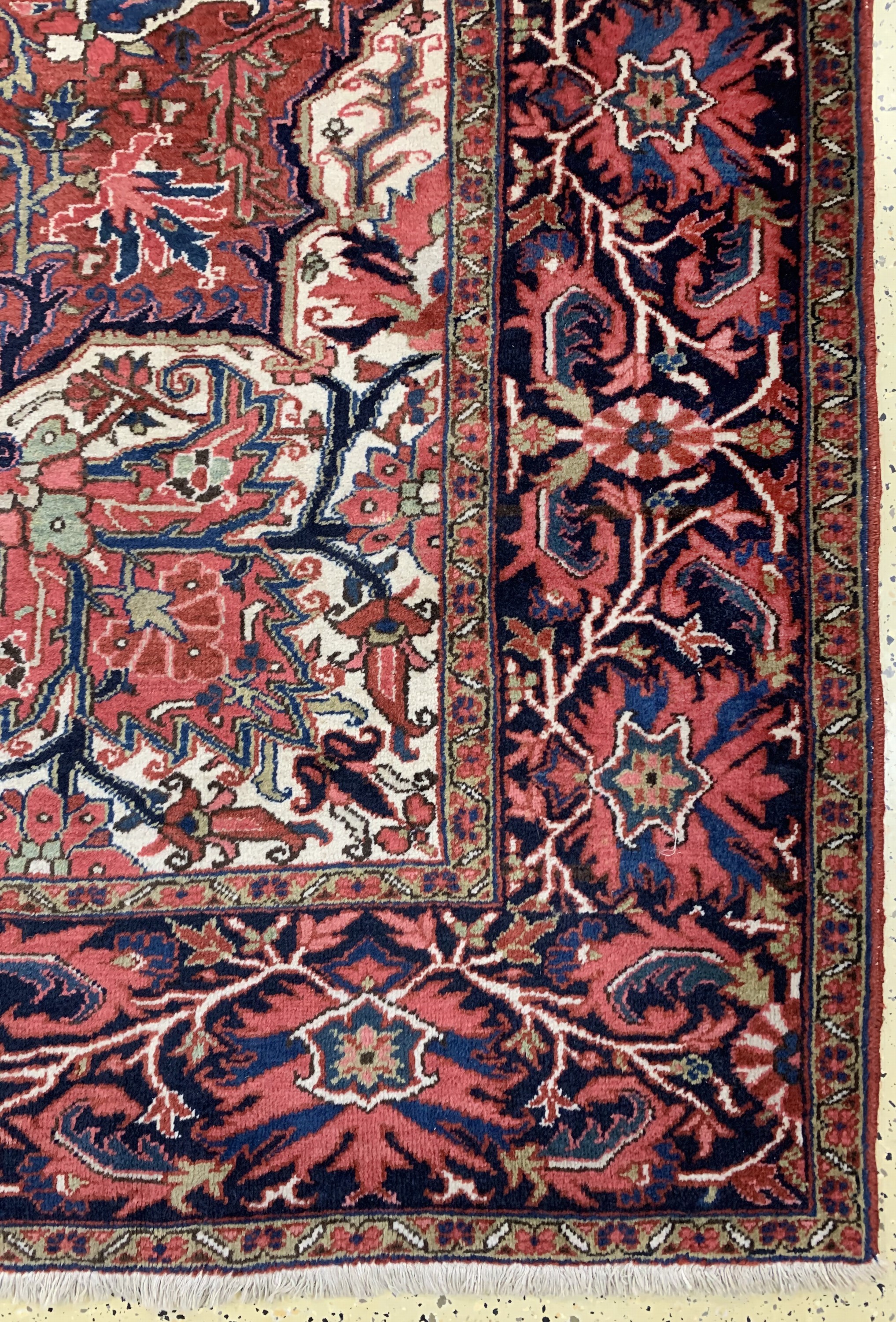 Detail a: Heriz alt, Persien, um 1960, Wolle auf Baumwolle, ca. 395 x 295 cm, EHZ: 2-3