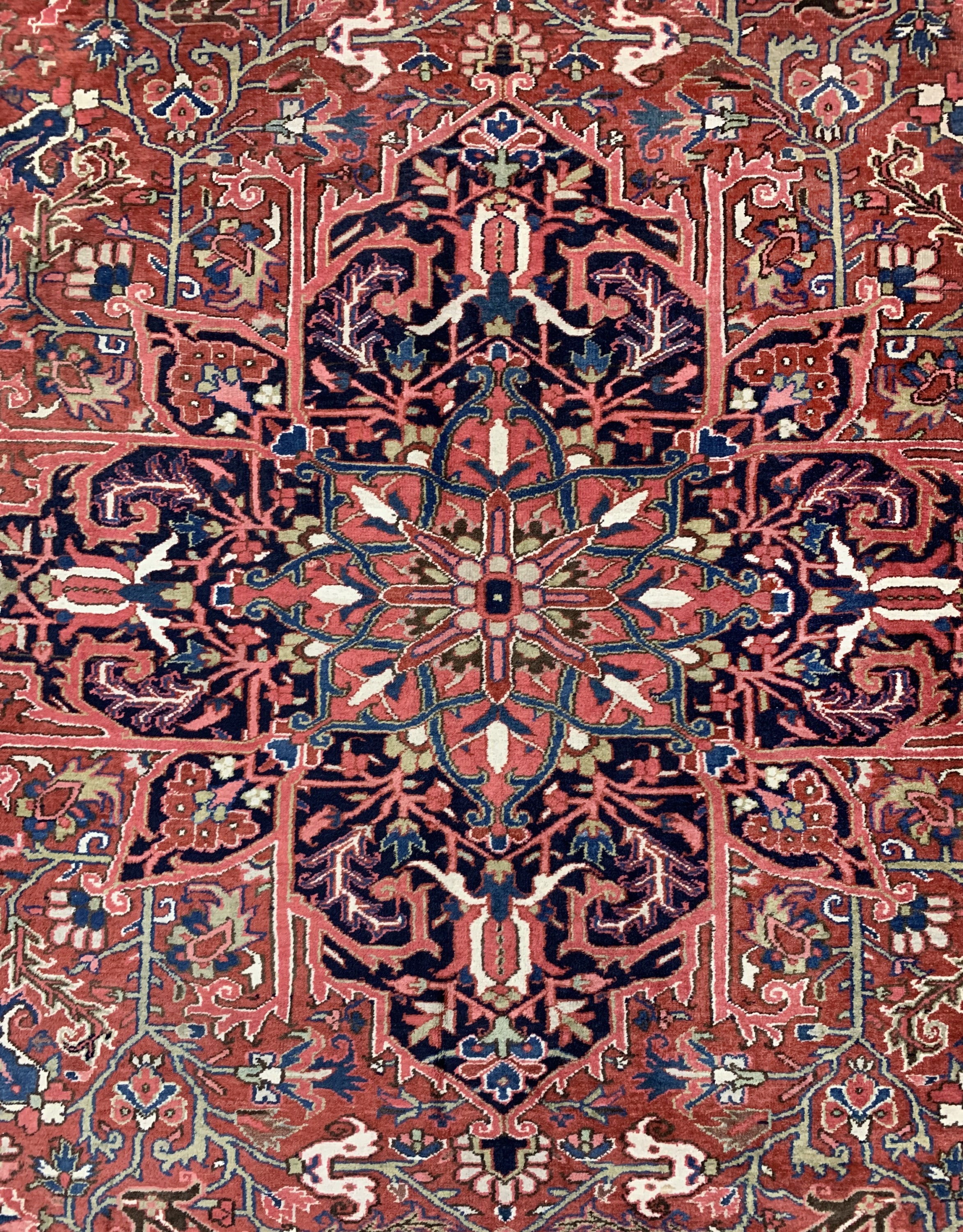 Detail b: Heriz alt, Persien, um 1960, Wolle auf Baumwolle, ca. 395 x 295 cm, EHZ: 2-3