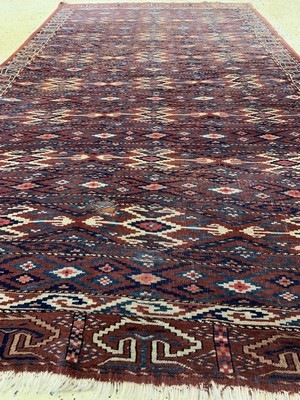 26723404d - Antique Yomud, Turkmenistan, around 1900, woolon wool, approx. 255 x 148 cm, condition: 4. Rugs, Carpets & Flatweaves