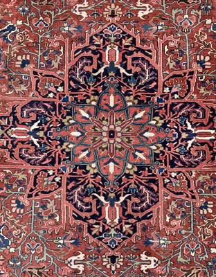 26723406b - Heriz old, Persia, around 1960, wool on cotton, approx. 395 x 295 cm, condition: 2-3. Rugs, Carpets & Flatweaves