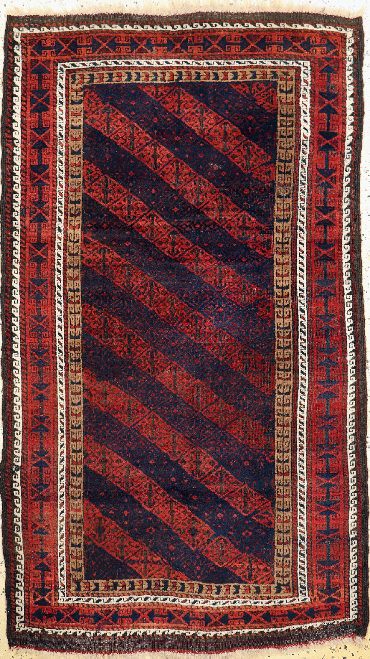 Belutsch antik, Persien, um 1900, Wolle aufWolle, ca. 180 x 105 cm, EHZ: 2-3 restauriert