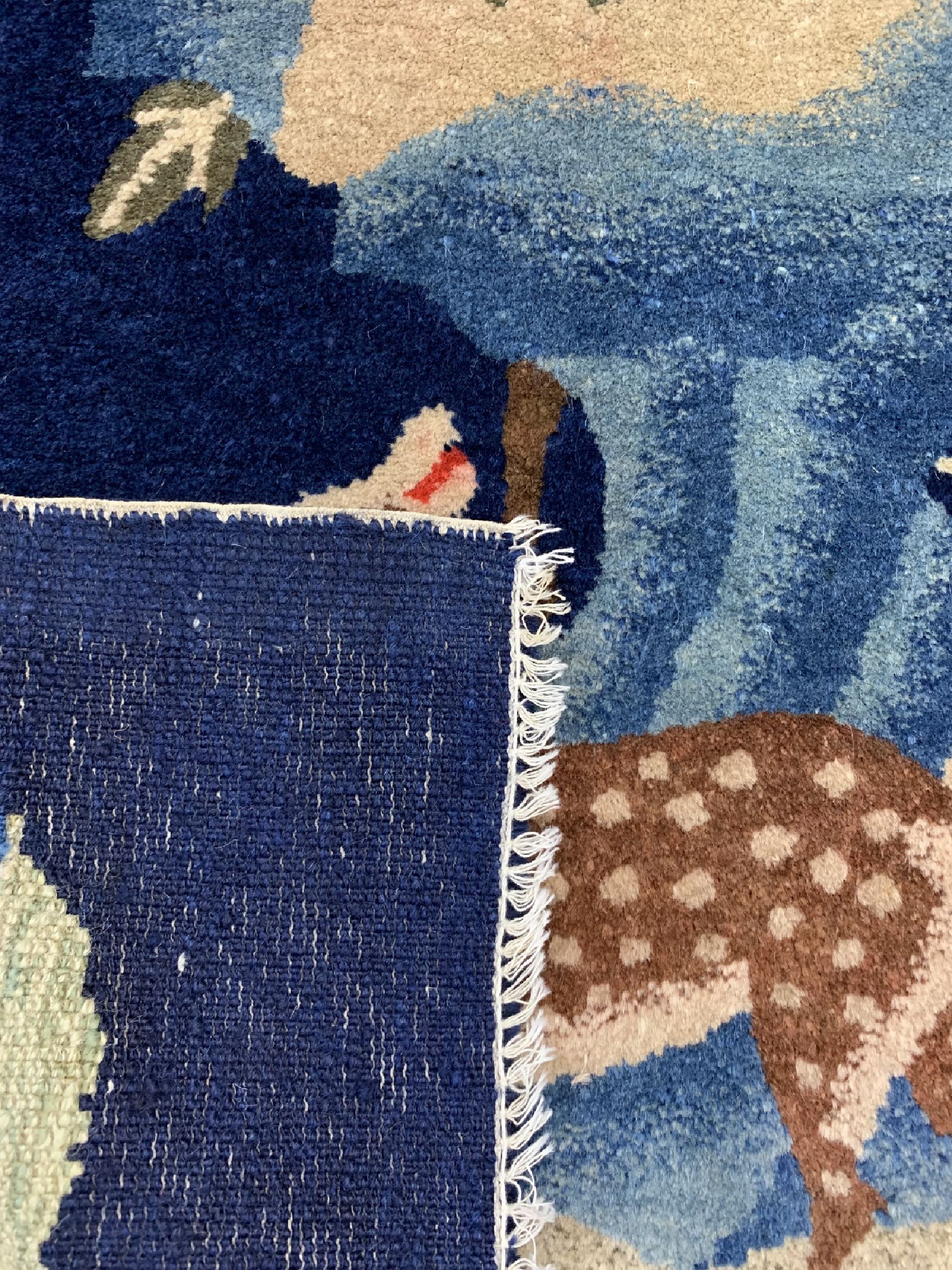 Detail d: Pao Tow antik, China, um 1910, Wolle auf Baumwolle, ca. 145 x 75 cm, EHZ: 2, (kleine Restaurierungen)
