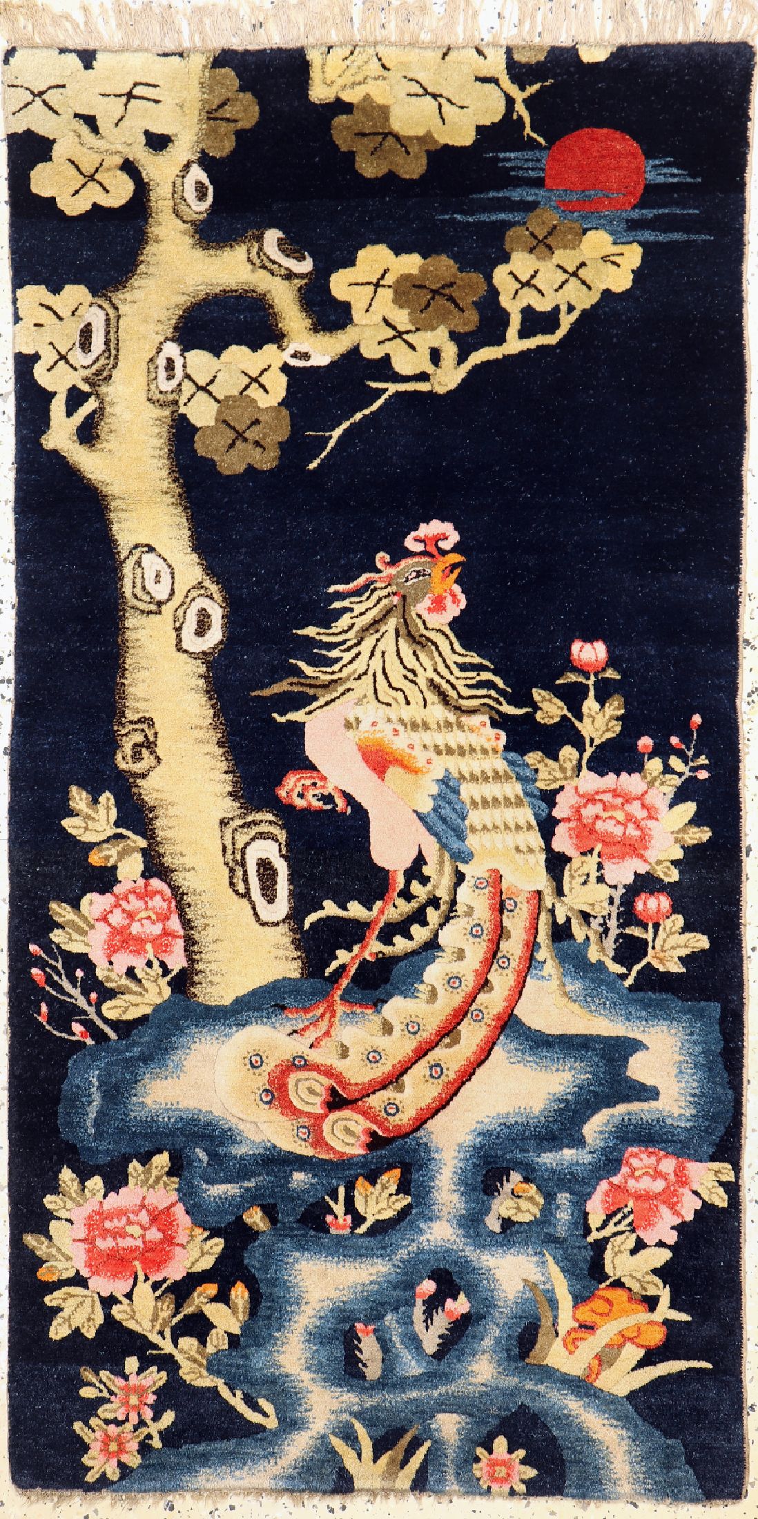 Pao Tow antik, China, um 1910, Wolle auf Baumwolle, ca. 155 x 79 cm, EHZ: 1-2