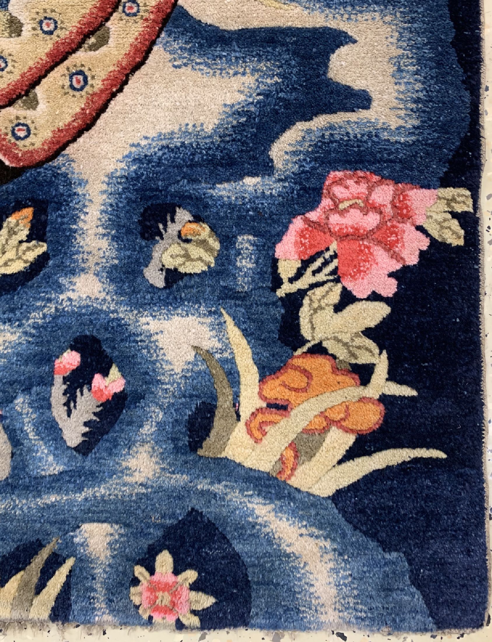 Detail a: Pao Tow antik, China, um 1910, Wolle auf Baumwolle, ca. 155 x 79 cm, EHZ: 1-2