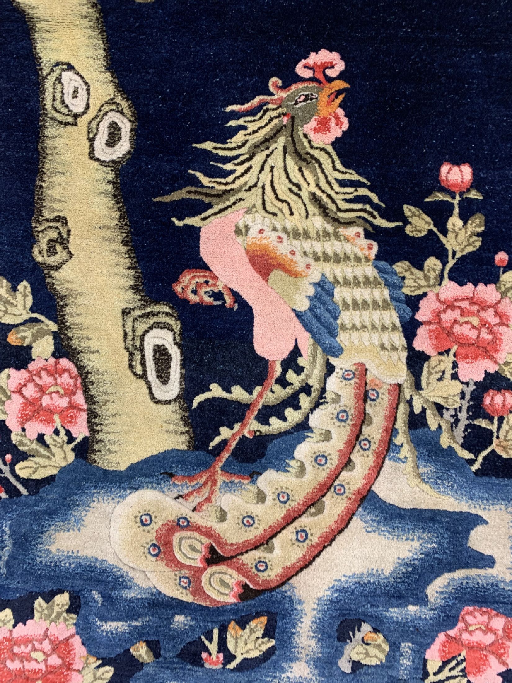 Detail b: Pao Tow antik, China, um 1910, Wolle auf Baumwolle, ca. 155 x 79 cm, EHZ: 1-2