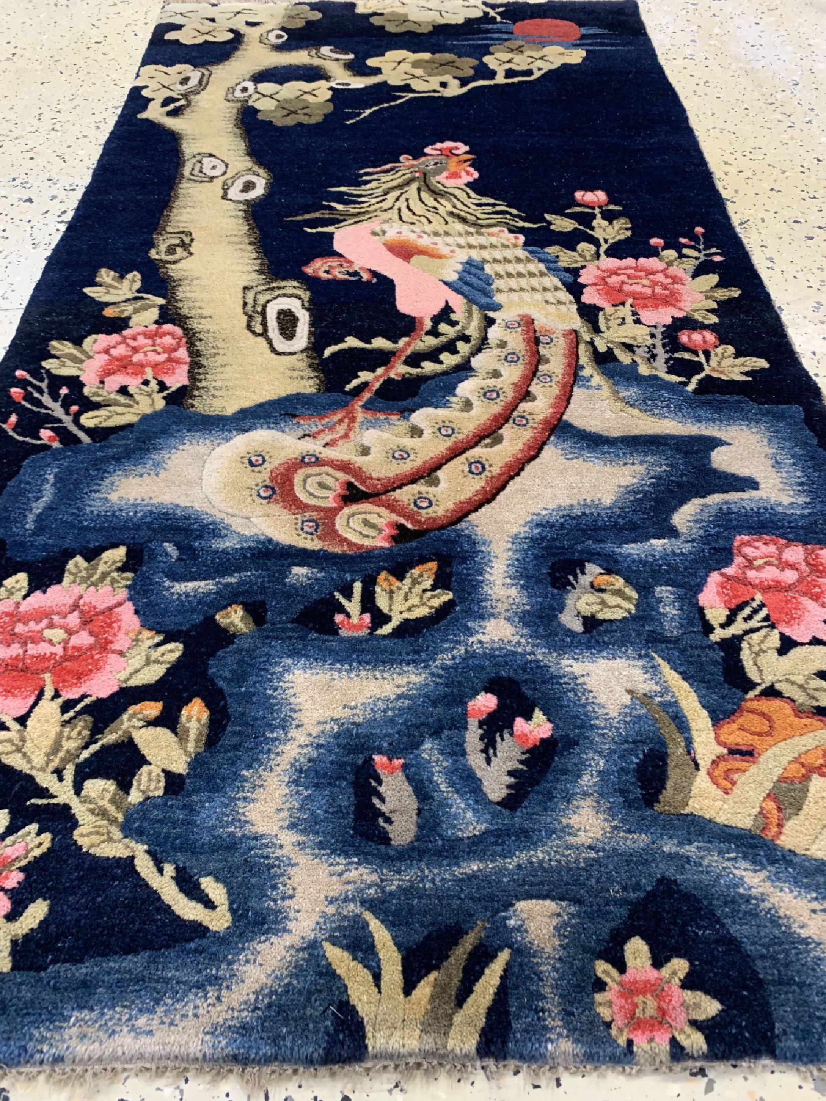 Detail d: Pao Tow antik, China, um 1910, Wolle auf Baumwolle, ca. 155 x 79 cm, EHZ: 1-2
