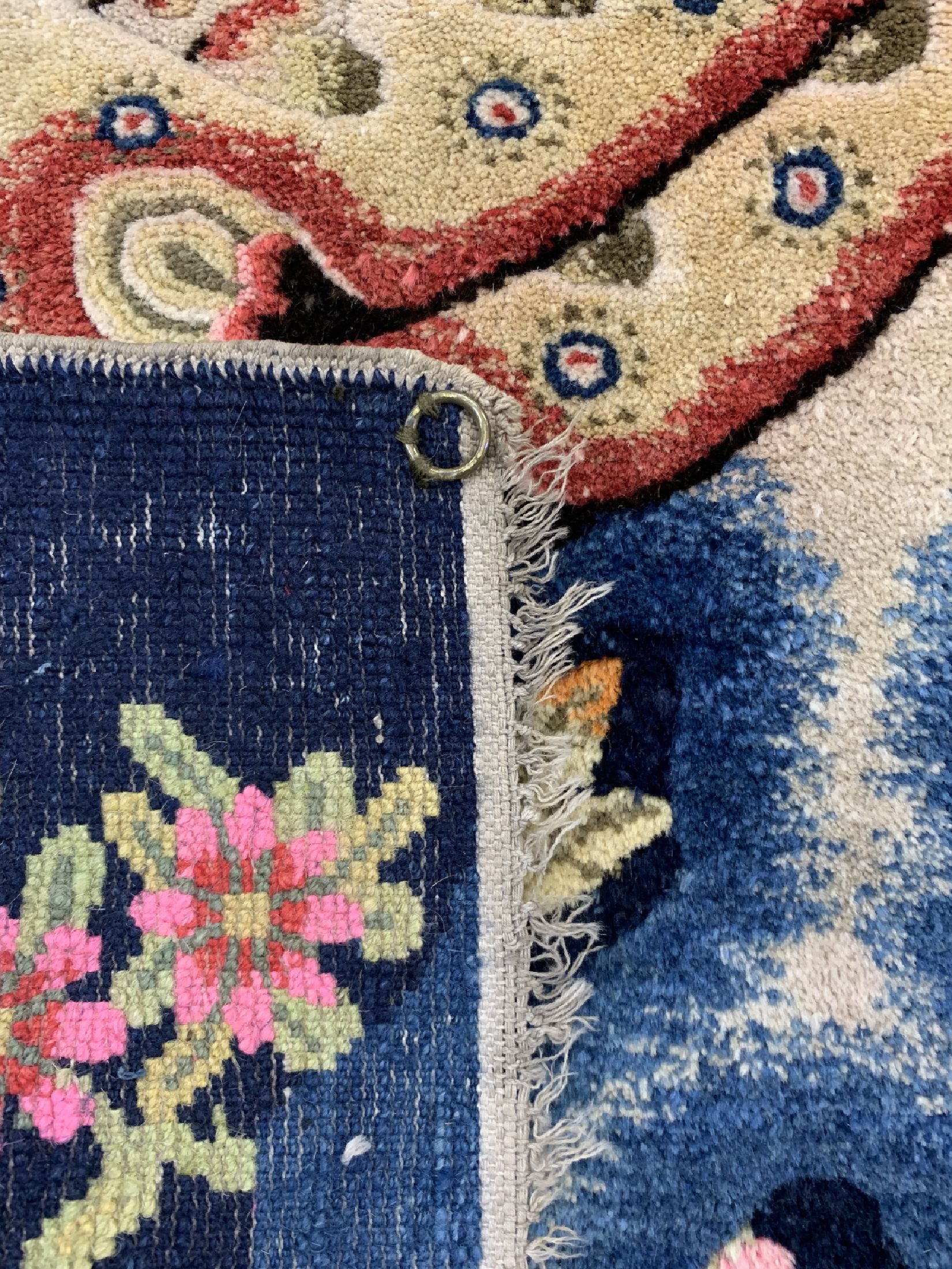Detail e: Pao Tow antik, China, um 1910, Wolle auf Baumwolle, ca. 155 x 79 cm, EHZ: 1-2