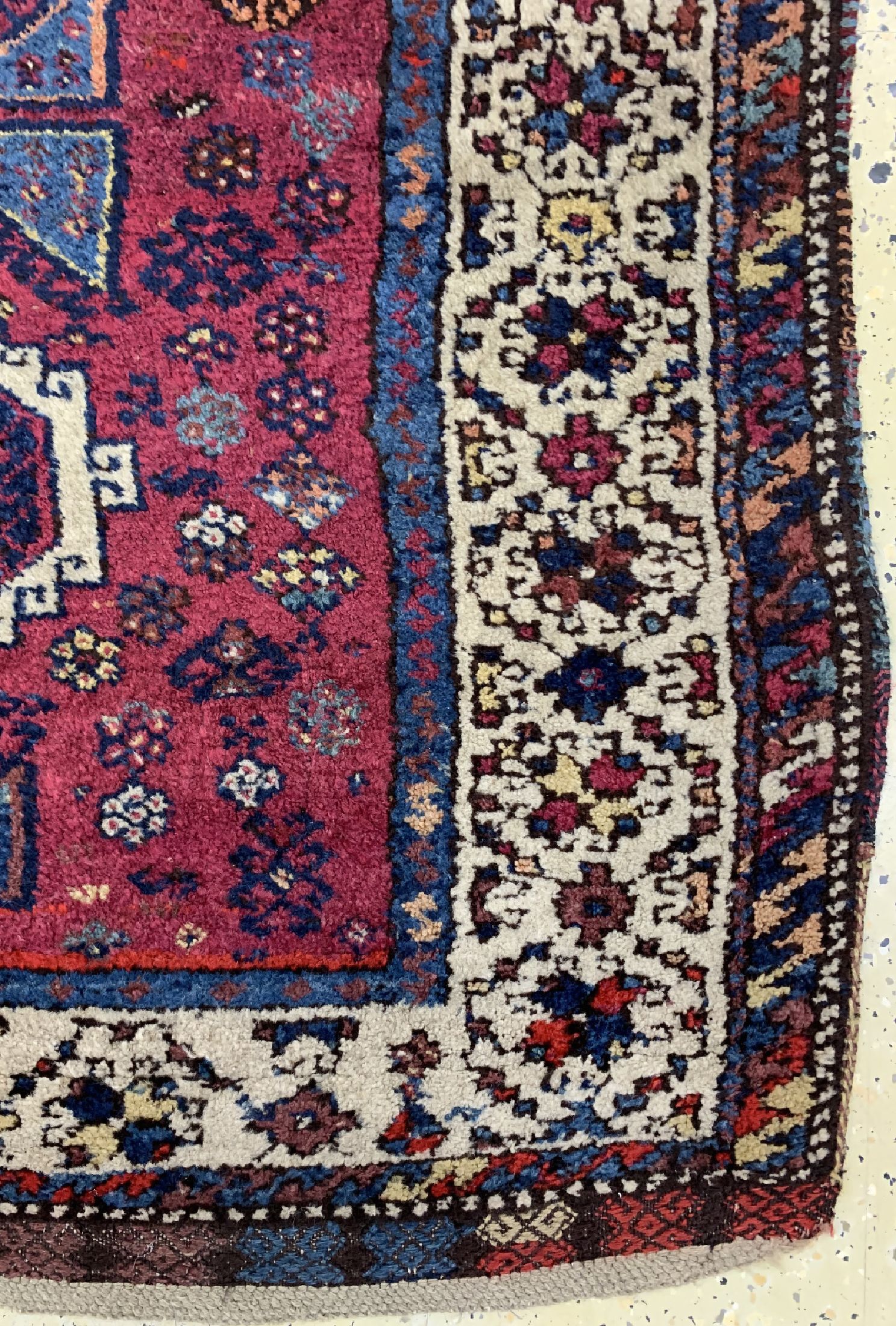 Detail a: Yörük antik, Türkei, um 1900, Wolle auf Wolle, ca. 230 x 129 cm, EHZ: 2-3