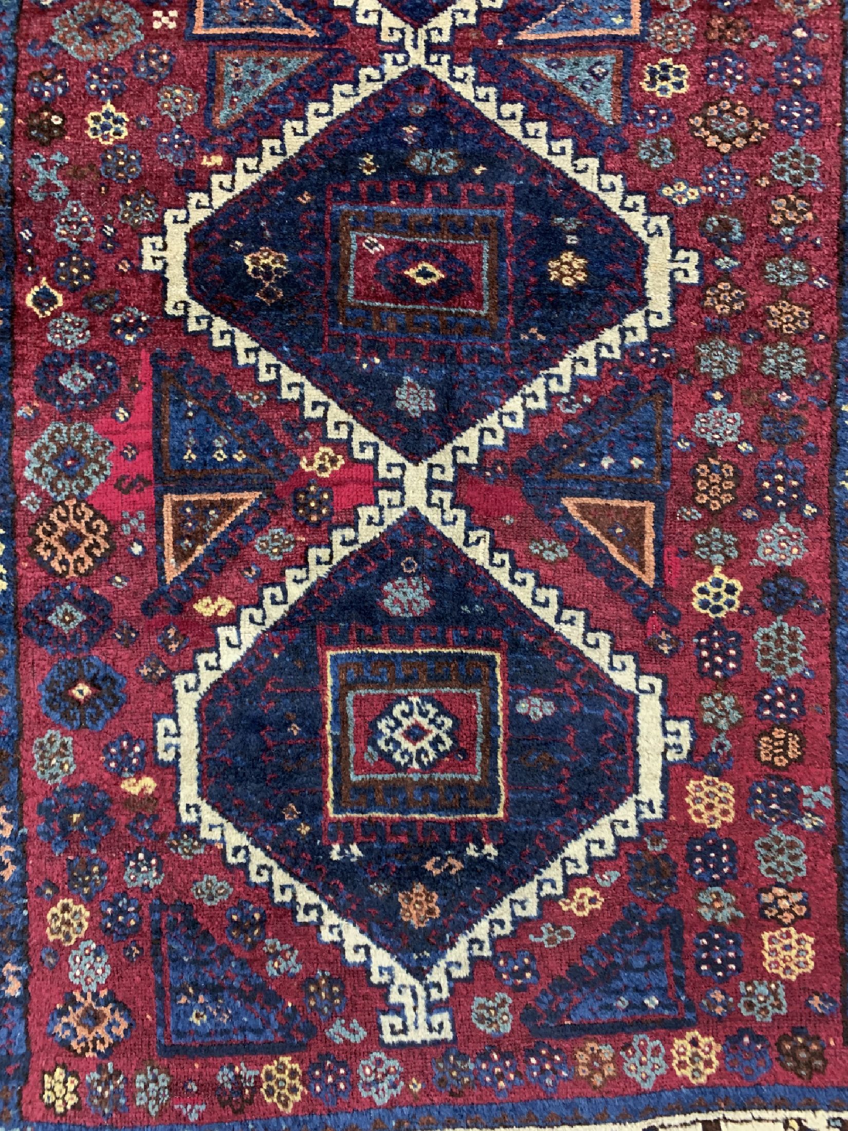 Detail b: Yörük antik, Türkei, um 1900, Wolle auf Wolle, ca. 230 x 129 cm, EHZ: 2-3