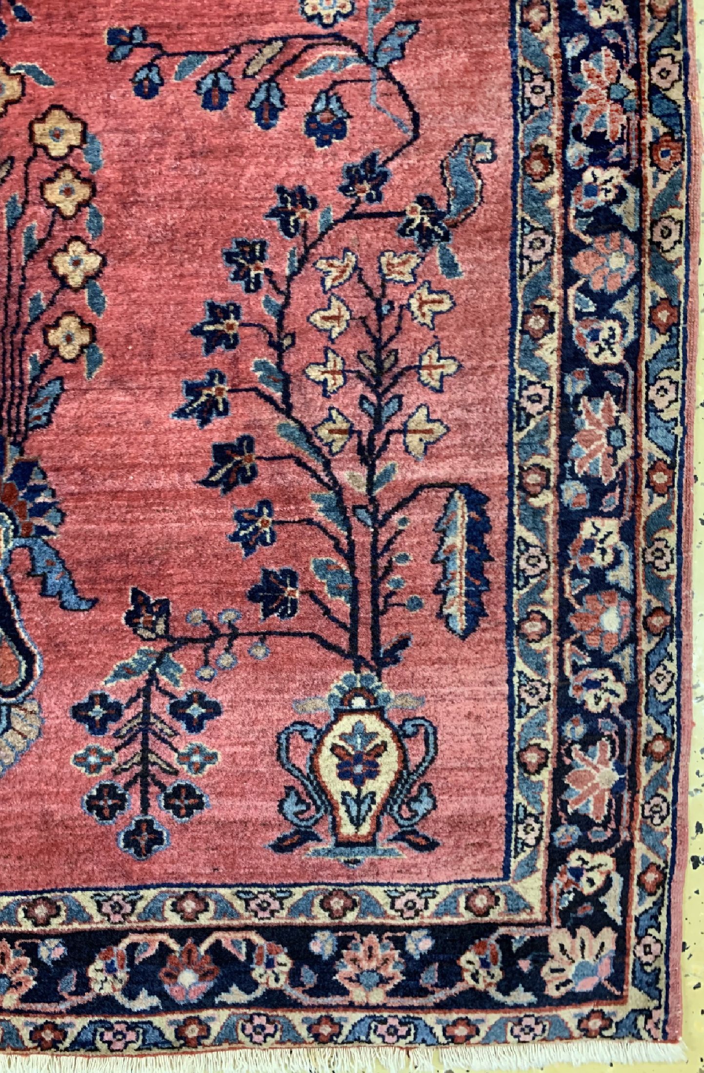 Detail a: Antiker Sarogh Mohajeran, Persien, um 1910/1920, Wolle auf Baumwolle, ca. 187 x 90 cm, EHZ: 2