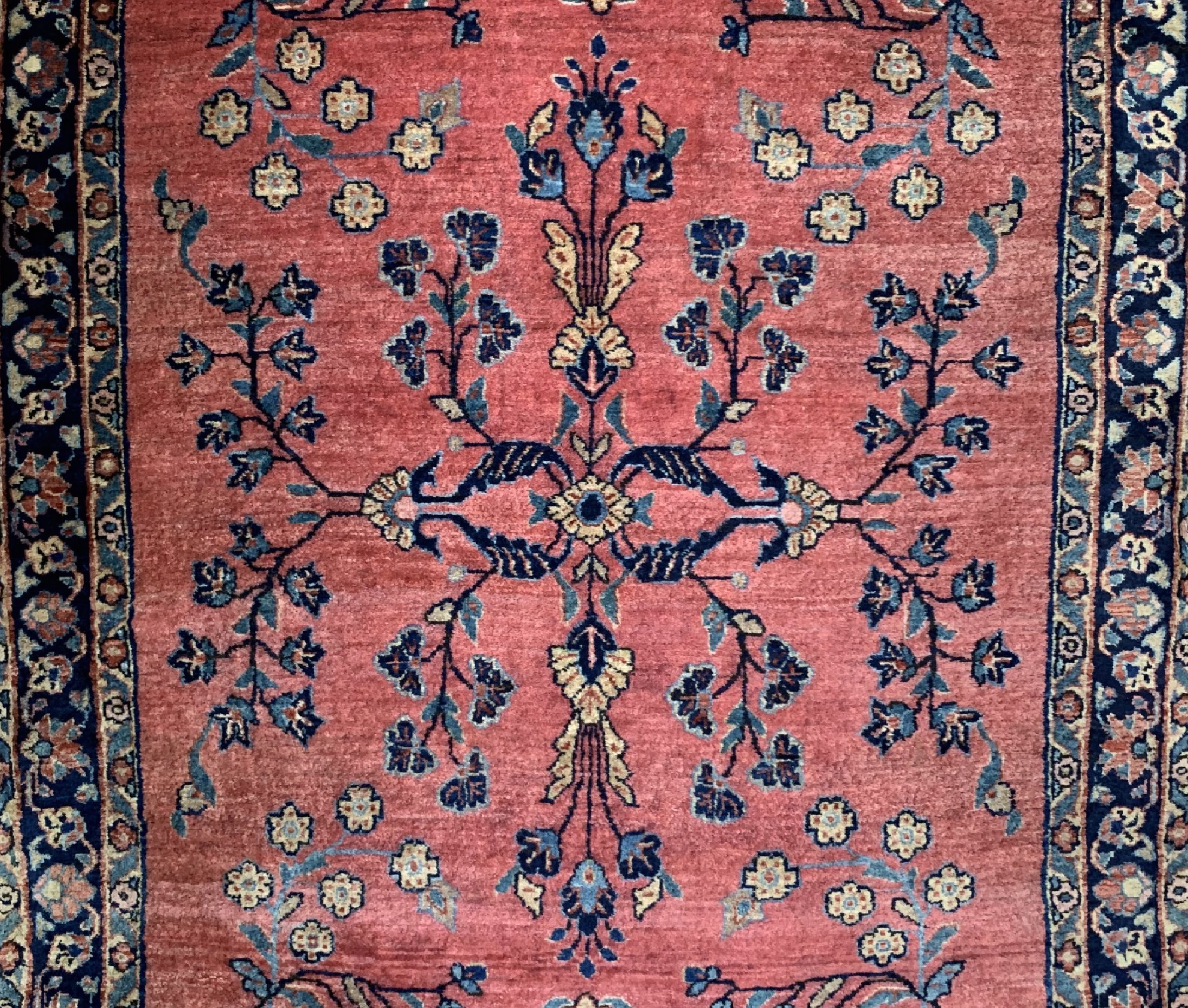 Detail c: Antiker Sarogh Mohajeran, Persien, um 1910/1920, Wolle auf Baumwolle, ca. 187 x 90 cm, EHZ: 2