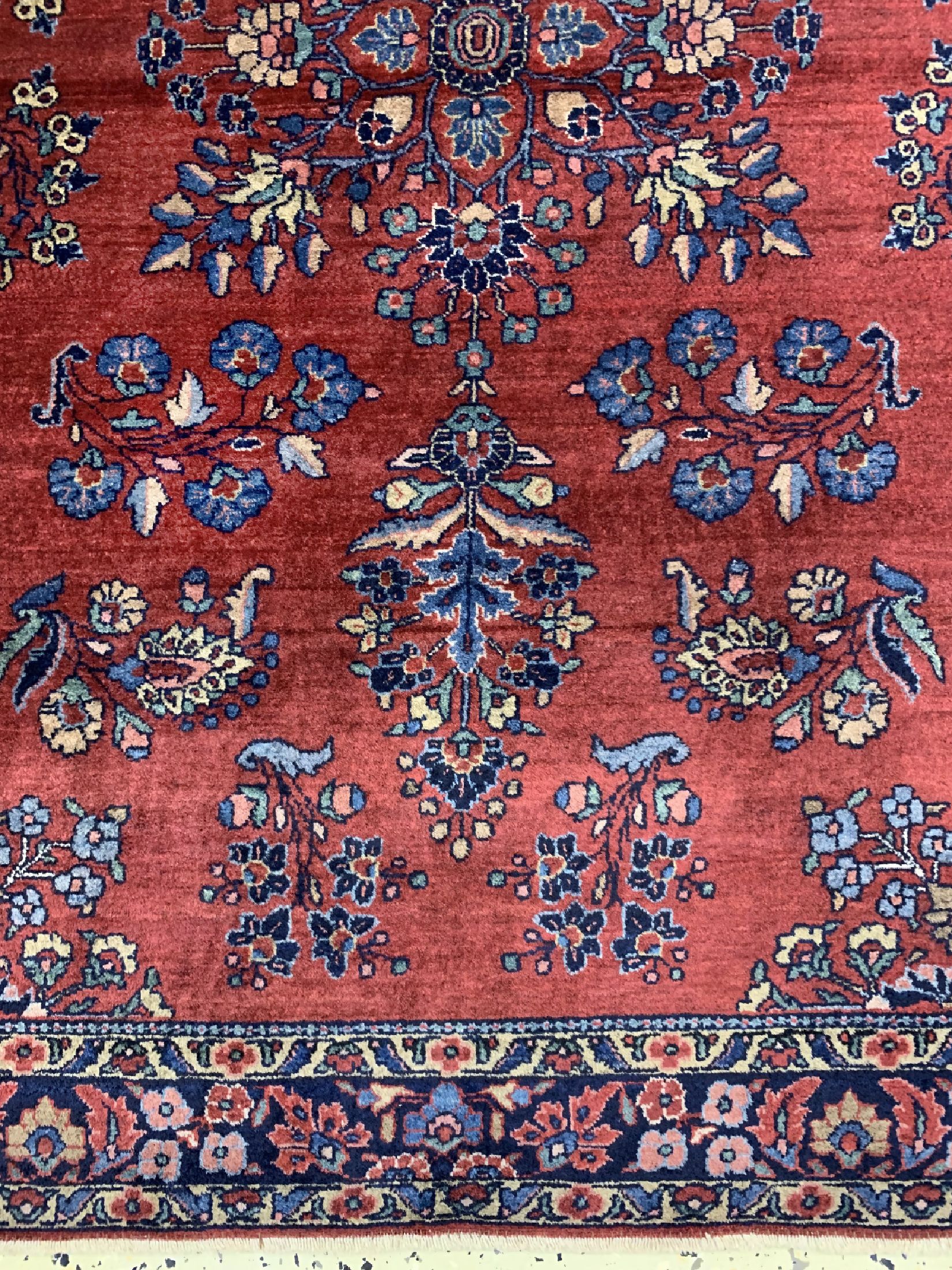Detail b: Us Re-Import Sarogh antik, Persien, um 1900, Wolle auf Baumwolle, ca. 148 x 105 cm, EHZ: 2