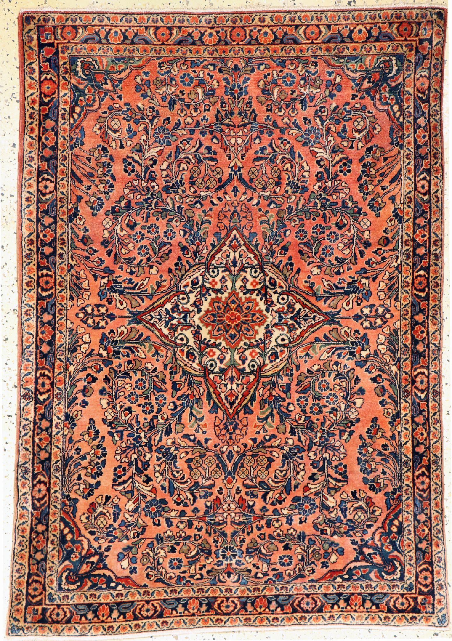 Us Re-Import Sarogh antik, Persien, um 1920, Wolle auf Baumwolle, ca. 143 x 101 cm, EHZ: 2