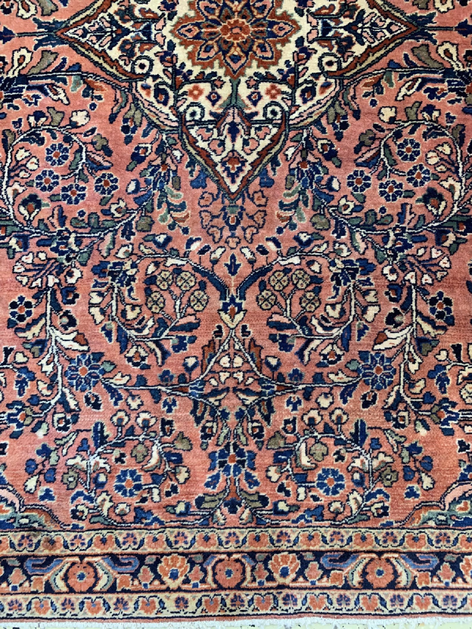 Detail b: Us Re-Import Sarogh antik, Persien, um 1920, Wolle auf Baumwolle, ca. 143 x 101 cm, EHZ: 2