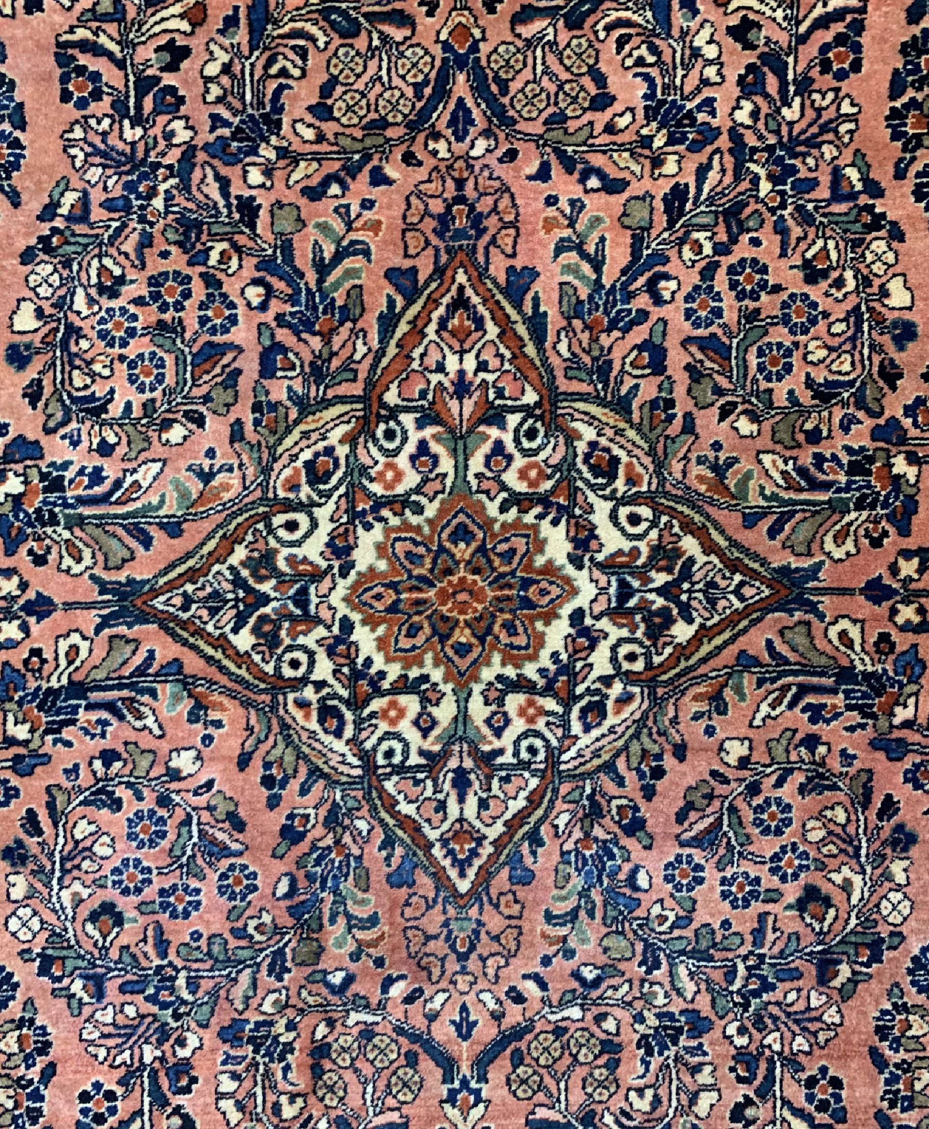 Detail c: Us Re-Import Sarogh antik, Persien, um 1920, Wolle auf Baumwolle, ca. 143 x 101 cm, EHZ: 2