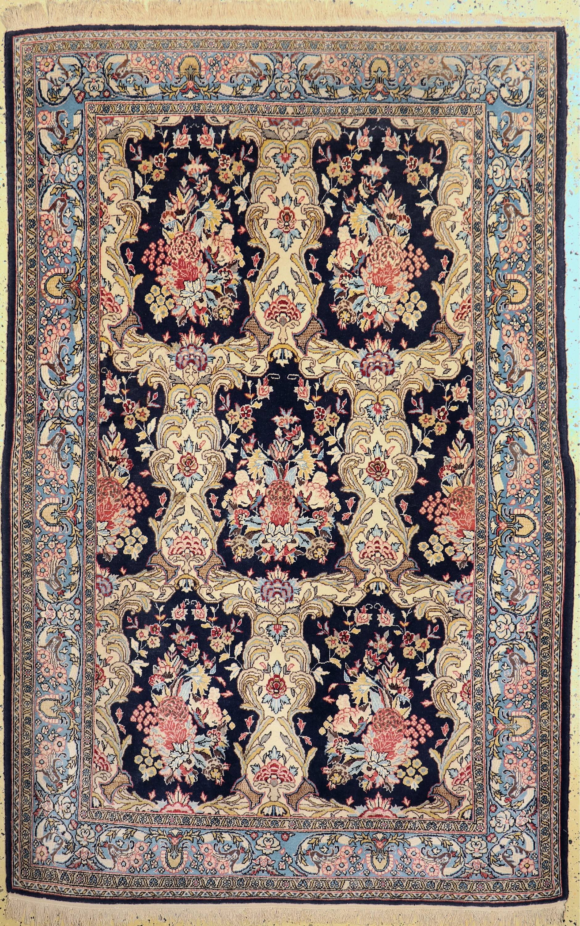 Ghom alt, Persien, um 1960, Wolle mit Seide, ca. 220 x 146 cm, EHZ: 2