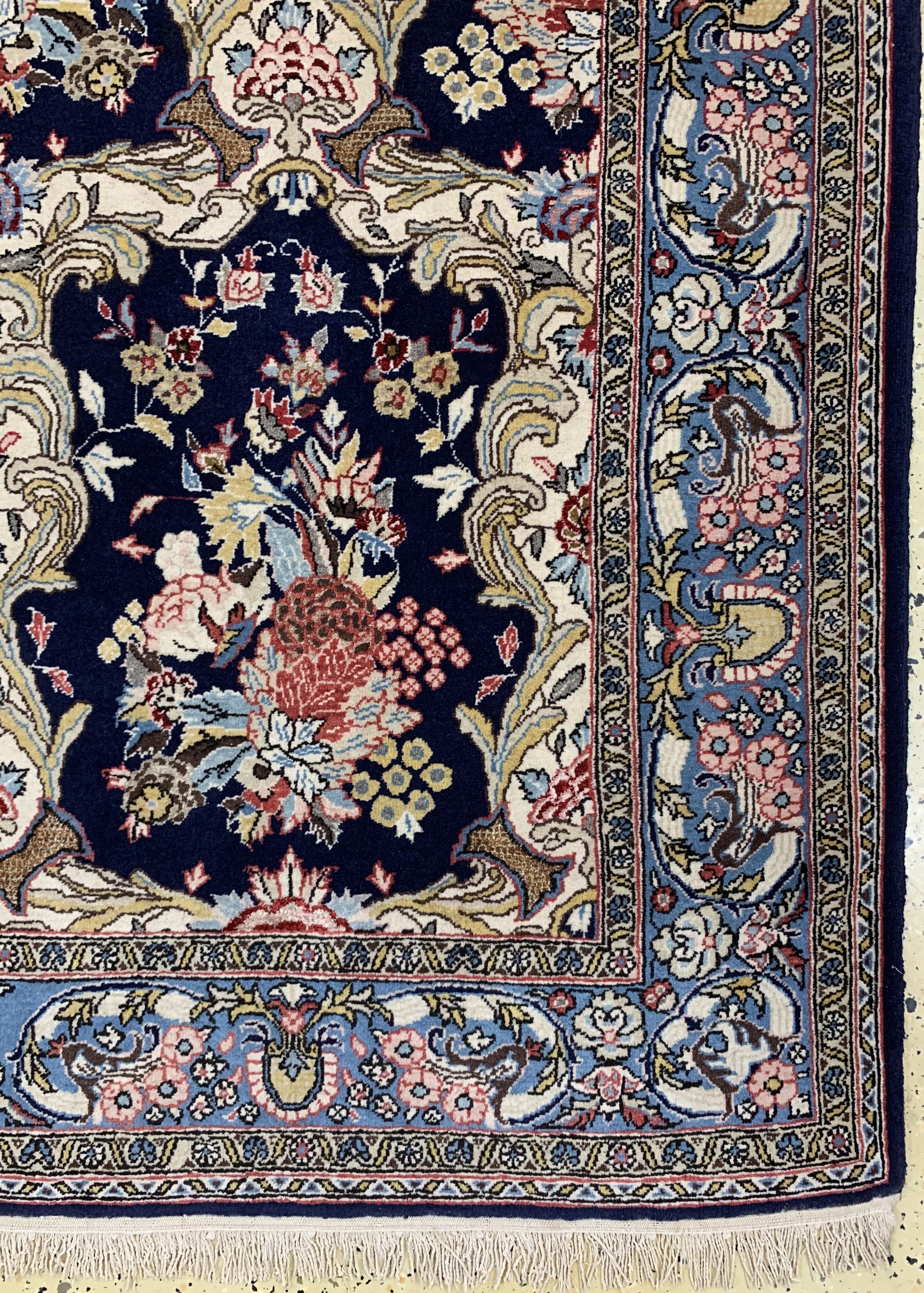 Detail a: Ghom alt, Persien, um 1960, Wolle mit Seide, ca. 220 x 146 cm, EHZ: 2