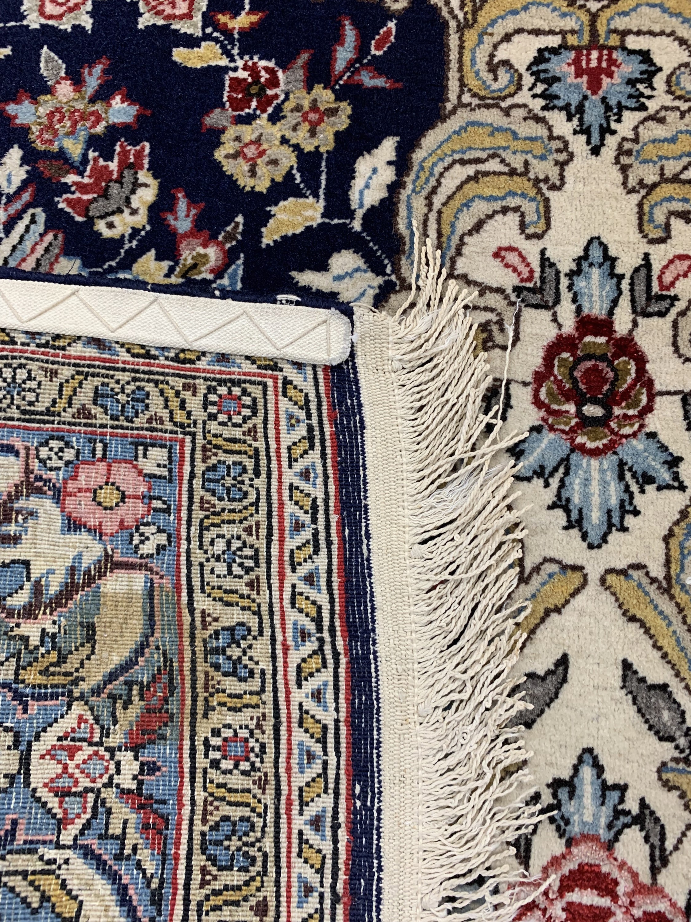 Detail e: Ghom alt, Persien, um 1960, Wolle mit Seide, ca. 220 x 146 cm, EHZ: 2