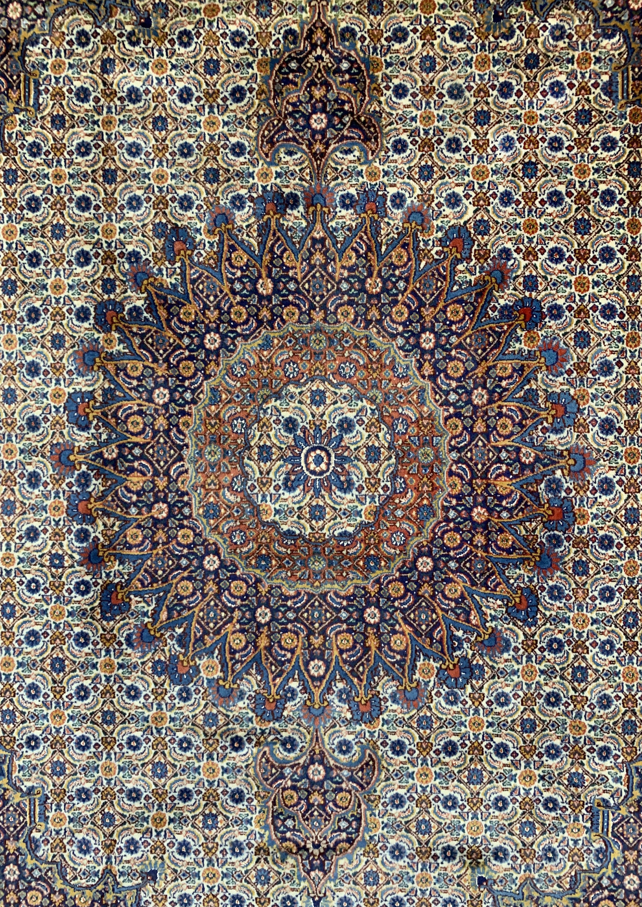 Detail b: Mud fein, Persien, ca. 50 Jahre, Korkwolle mit Seide, ca. 285 x 200 cm, EHZ: 2