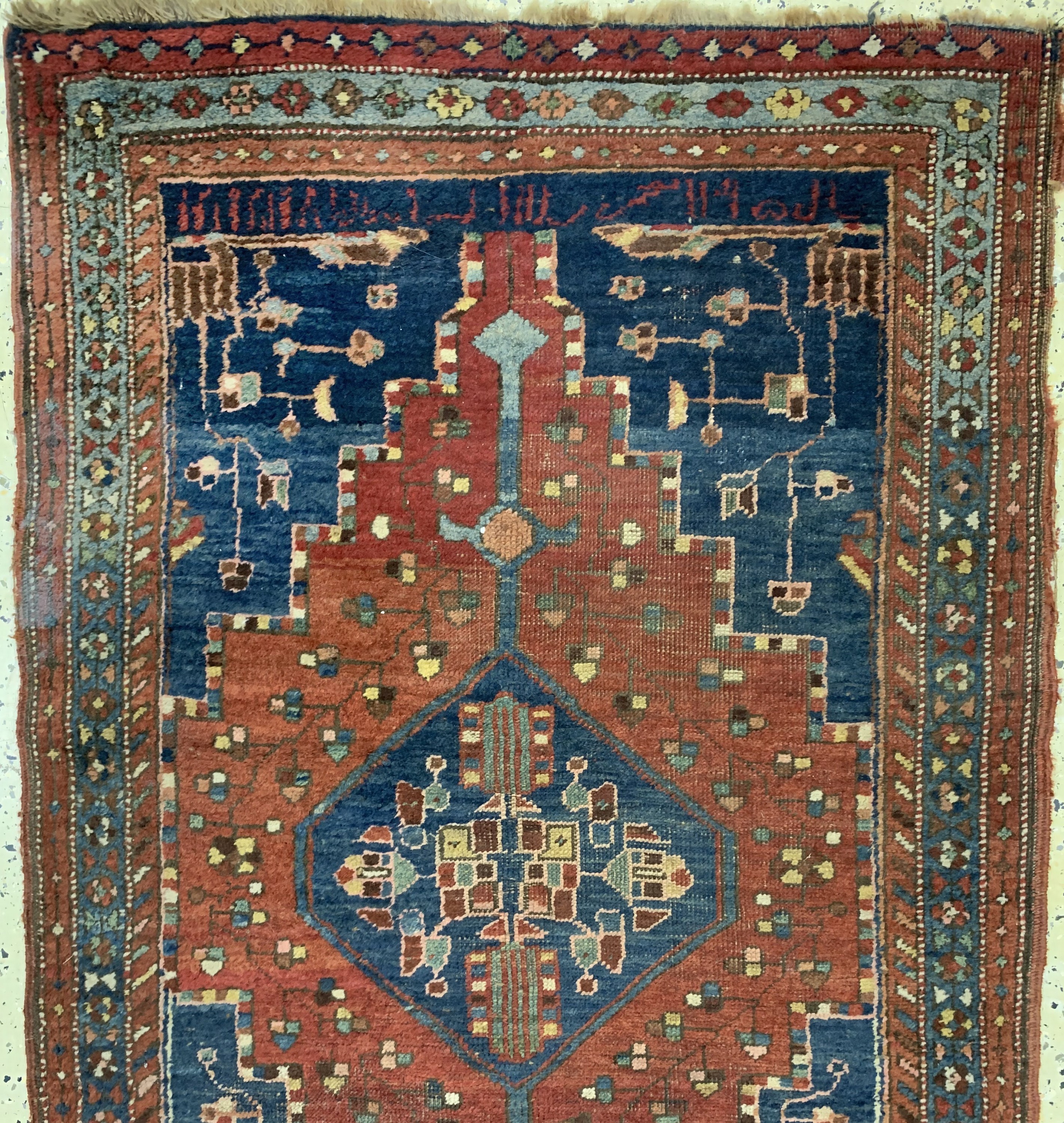 Detail a: Antiker Kordi Bidjar, Persien, 19.Jhd, Wolle auf Wolle, ca. 430 x 100 cm, EHZ: 3-4