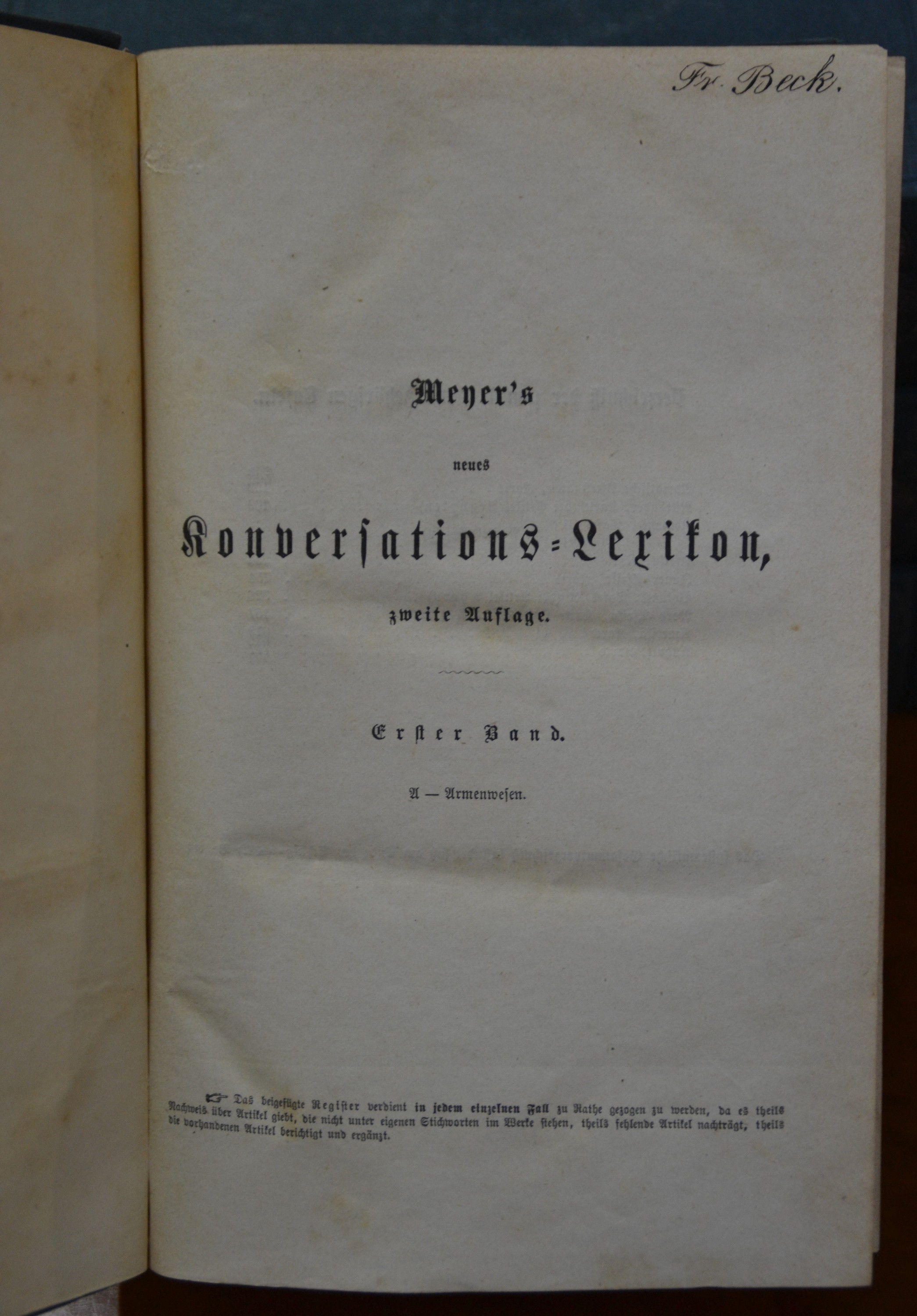 Detail s: Meyer's Konversationslexikon. Ein Wörterbuch des allgemeinen Wissens, 2. Auflage, Hildburghausen, Bibliographisches Institut 1871, in 17 ...