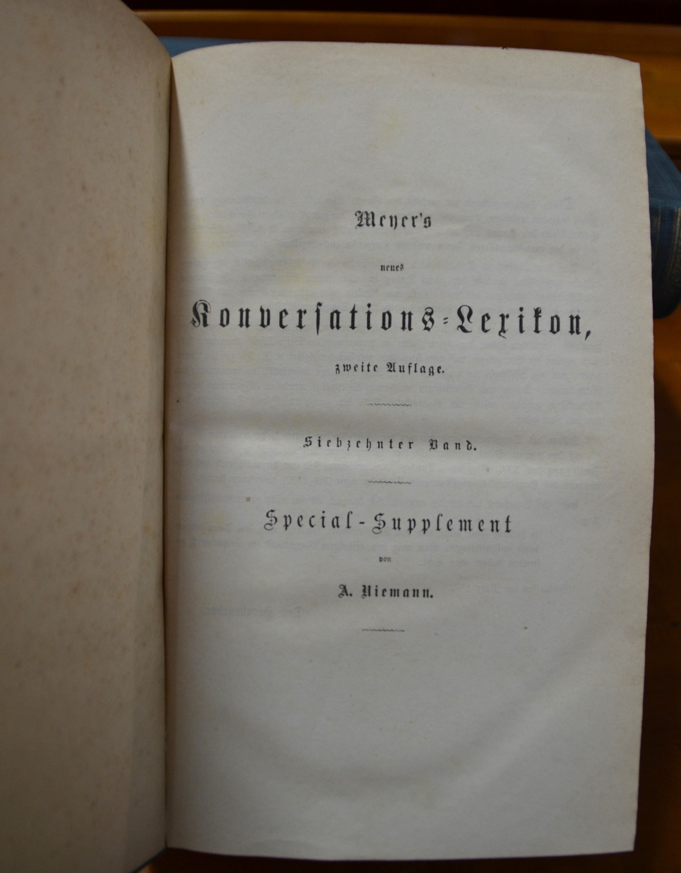 Detail u: Meyer's Konversationslexikon. Ein Wörterbuch des allgemeinen Wissens, 2. Auflage, Hildburghausen, Bibliographisches Institut 1871, in 17 ...