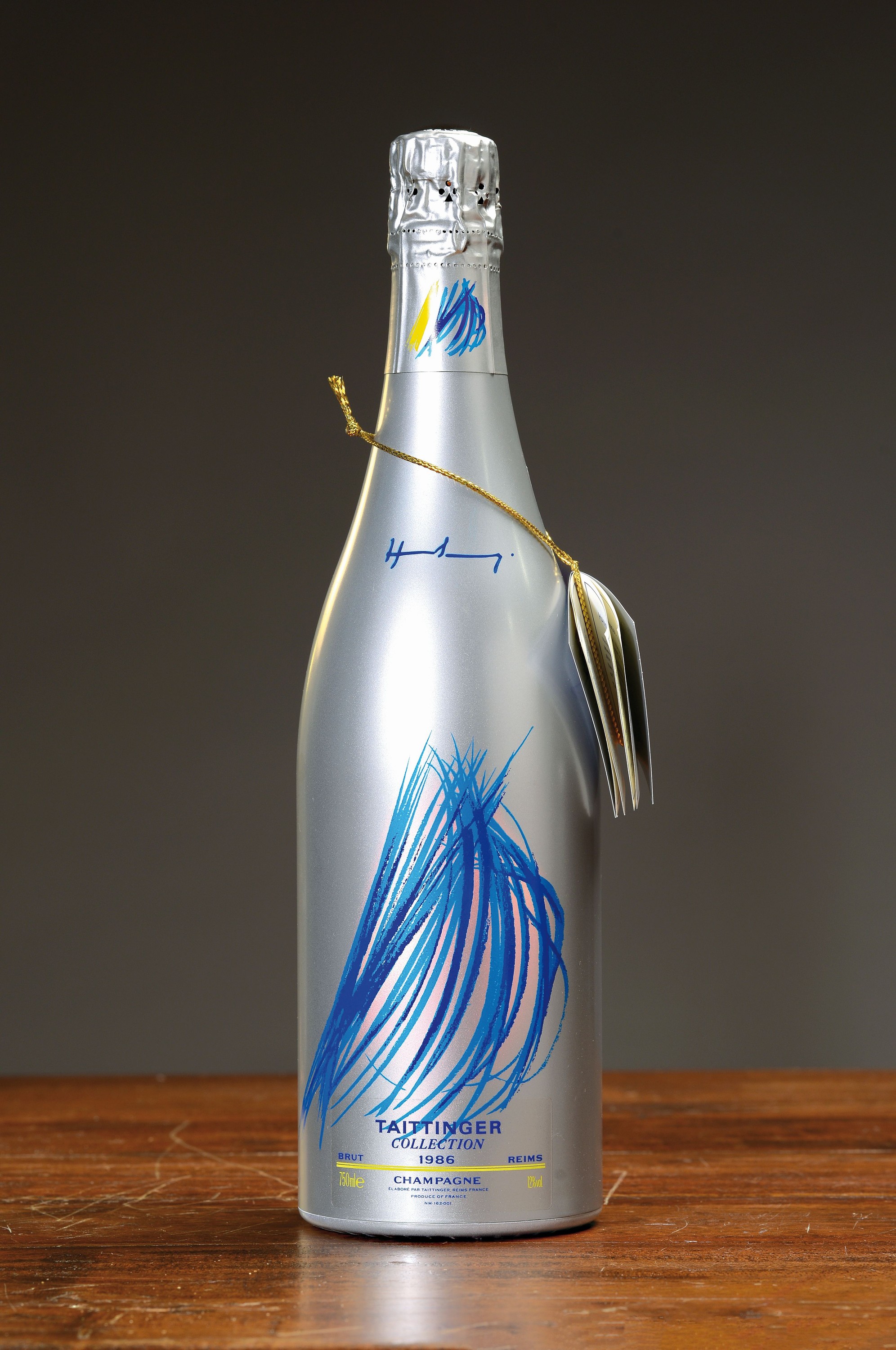 1 Flasche 1986 Taittinger Collection Hans Hartung, Champagne, Brut, Künstleredition, ca. 75cl, 12% Vol., in orig. Karton