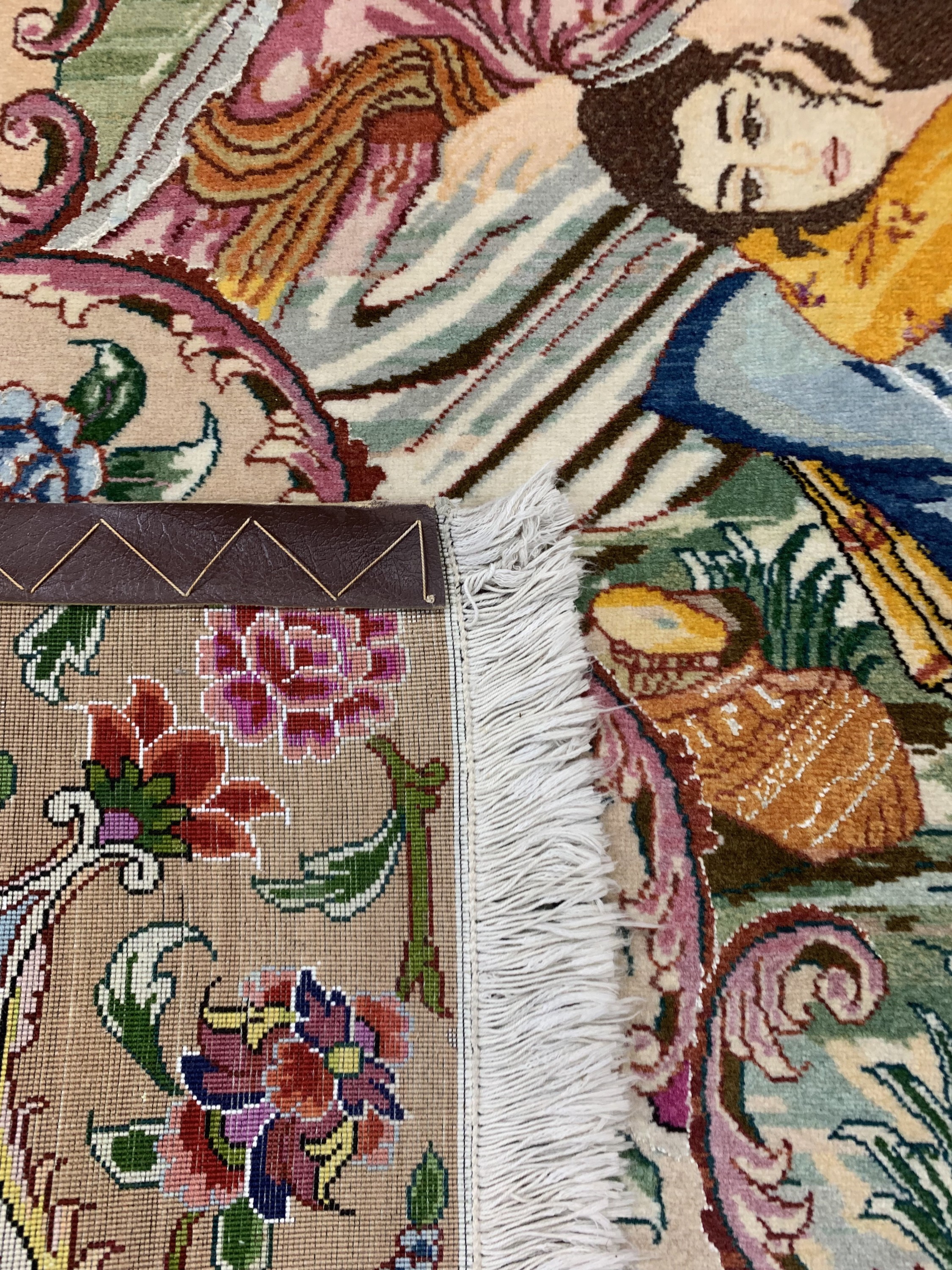 Detail f: Täbriz fein(50 Raj), Persien, ca. 50 Jahre,Korkwolle mit Seide, ca. 197 x 145 cm, ca. 500.000 Kn/qm, EHZ: 2