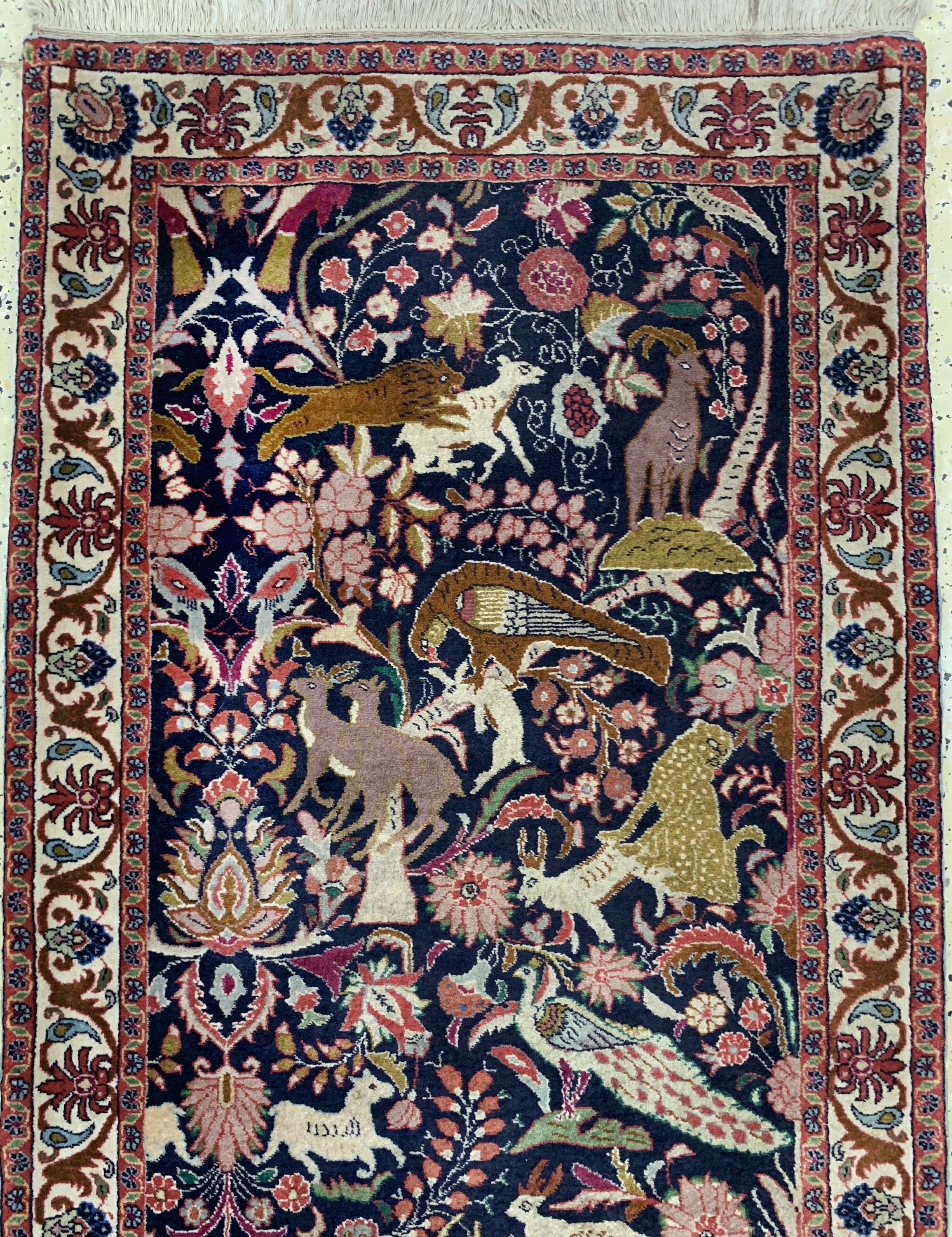 Detail a: Bidjar Kork fein, Persien, ca. 50 Jahre, Korkwolle auf Baumwolle, ca. 292 x 80 cm, EHZ:2