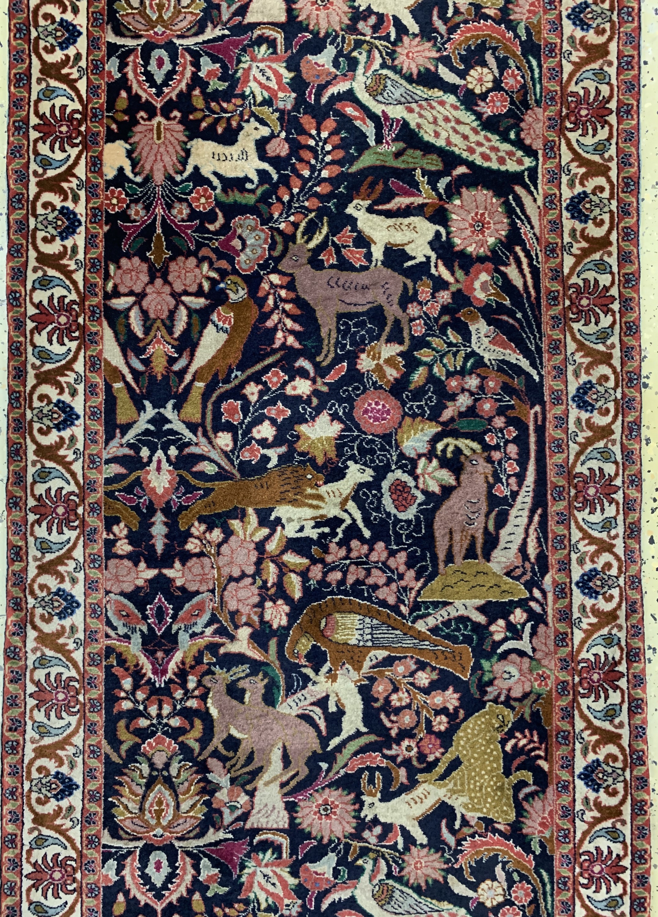 Detail b: Bidjar Kork fein, Persien, ca. 50 Jahre, Korkwolle auf Baumwolle, ca. 292 x 80 cm, EHZ:2