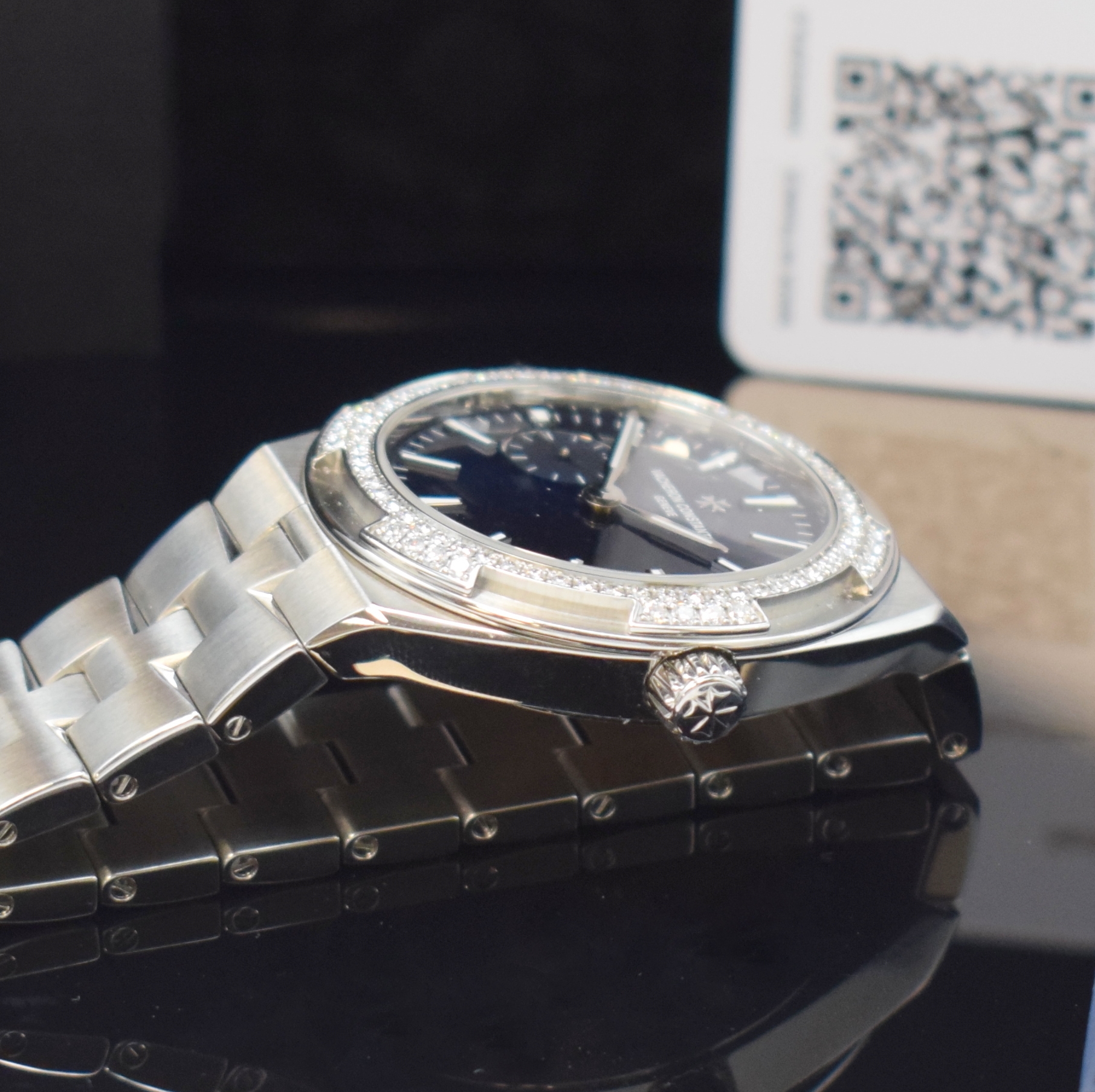 Detail c: VACHERON & CONSTANTIN Damenarmbanduhr Serie Overseas Referenz 2305V/100A-B170, Automatik, Edelstahlgeh. inkl. Gliederband m. dopp. Faltschl., zus. ...