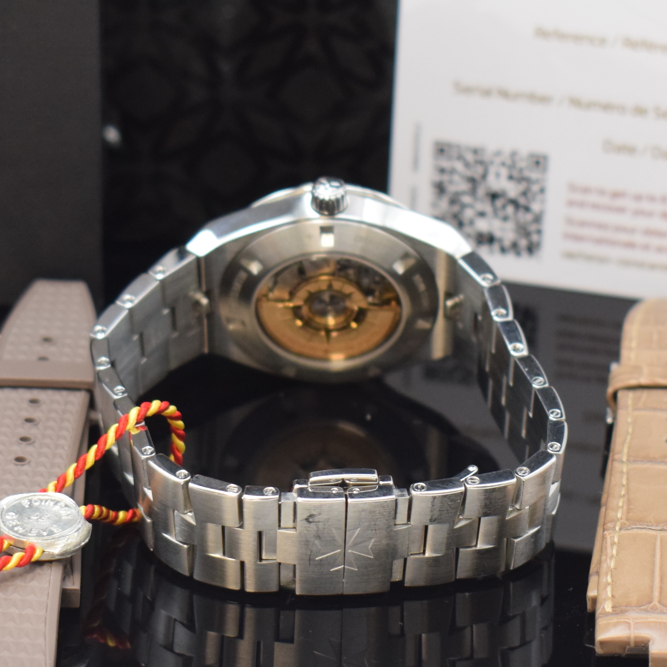 Detail b: VACHERON & CONSTANTIN Damenarmbanduhr Serie Overseas Referenz 2305V/100A-B171, Automatik, Edelstahlgeh. inkl. Gliederband m. dopp. Faltschl., zus. ...