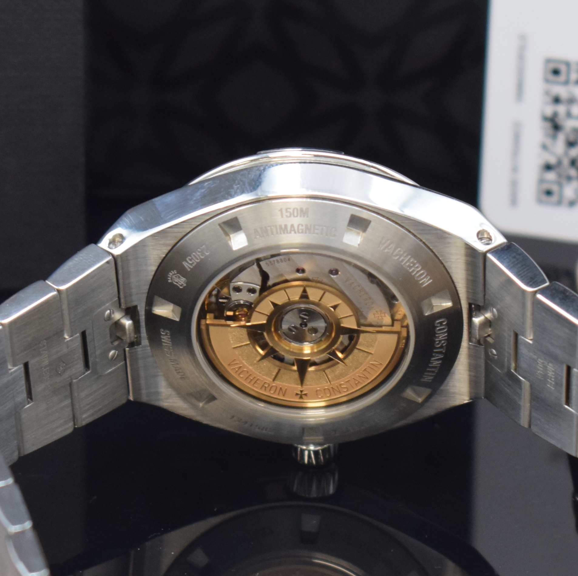 Detail e: VACHERON & CONSTANTIN Damenarmbanduhr Serie Overseas Referenz 2305V/100A-B171, Automatik, Edelstahlgeh. inkl. Gliederband m. dopp. Faltschl., zus. ...