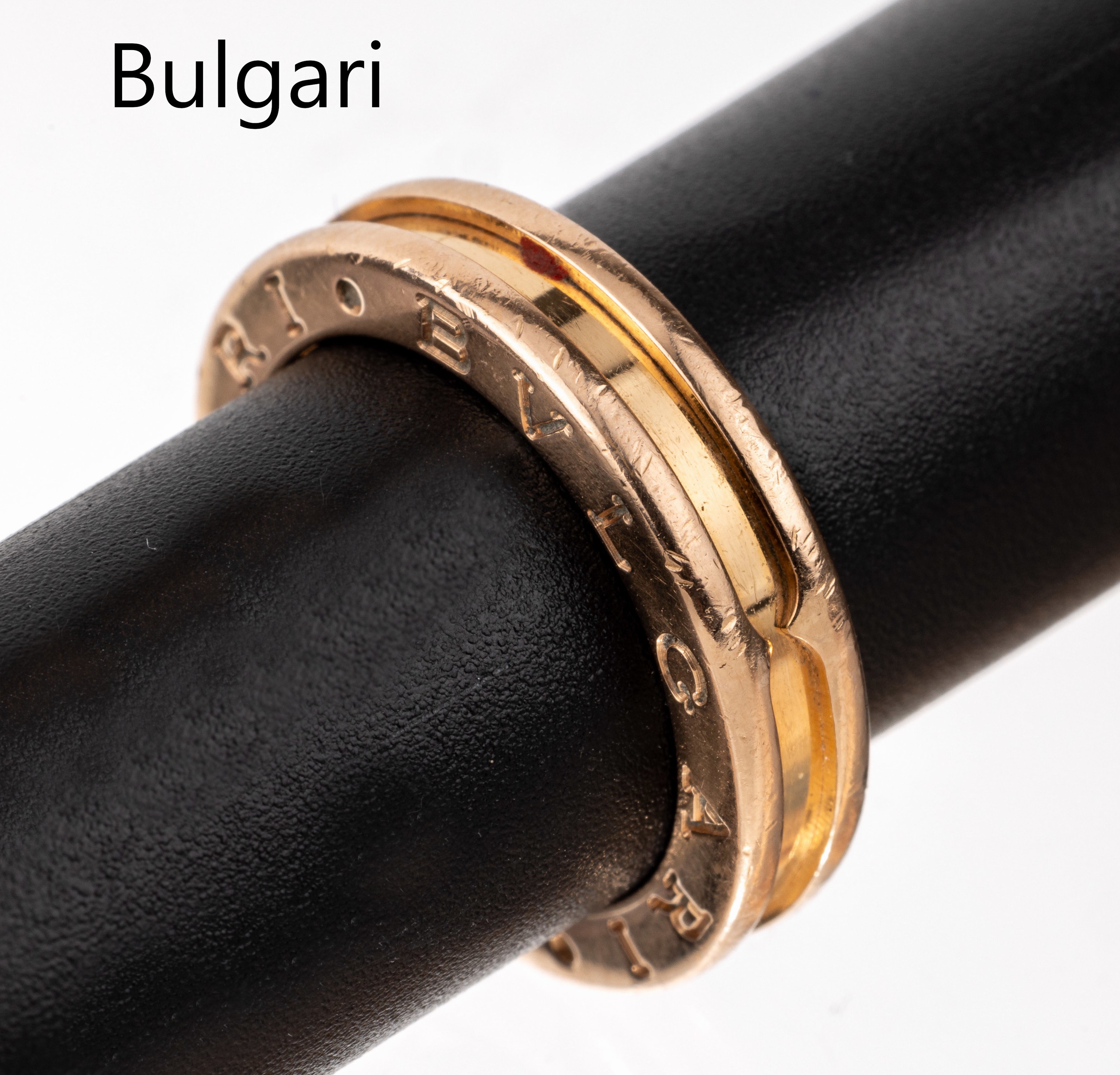 18 kt Gold BULGARI Ring, RG 750/000, B-ZeroSerie, RW 52, ca. 7.4 g, sign.