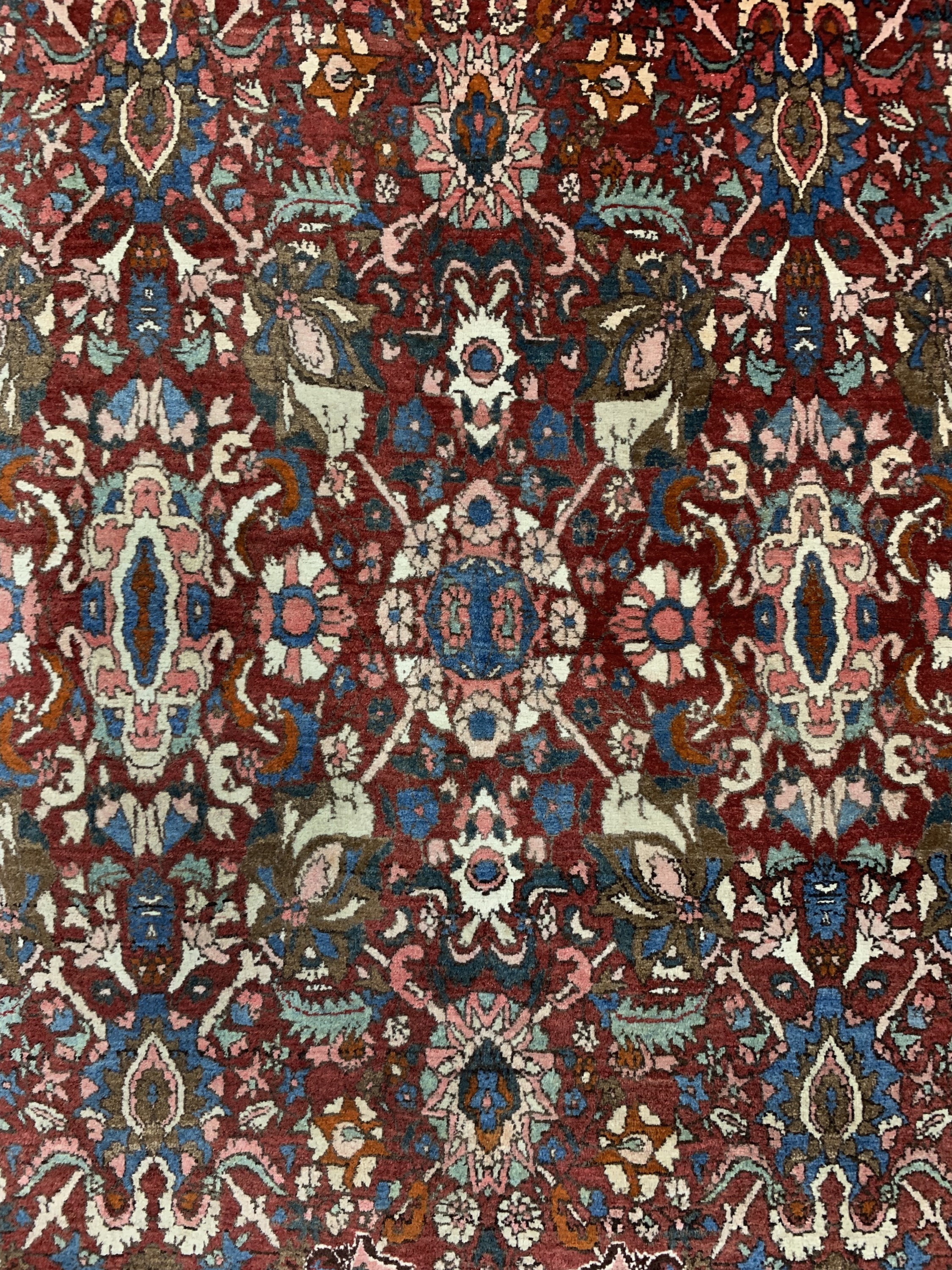 Detail b: Bidjar alt, Persien, datiert 1346(1923), Wolle auf Baumwolle, ca. 219 x 140 cm, EHZ: 2