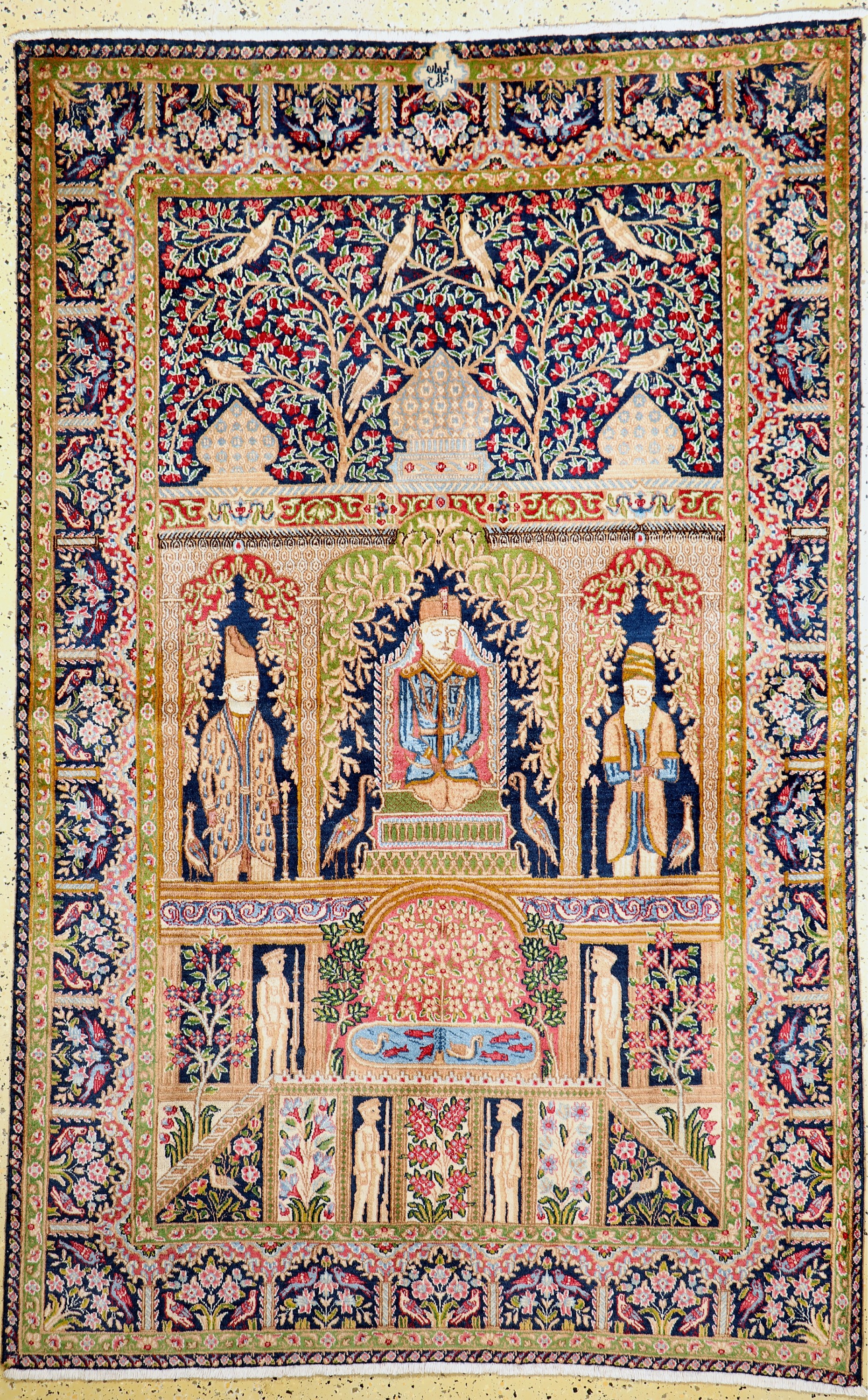 Kerman alt signiert, Persien, um 1960, Wolle auf Baumwolle, ca. 235 x 147 cm, EHZ: 2